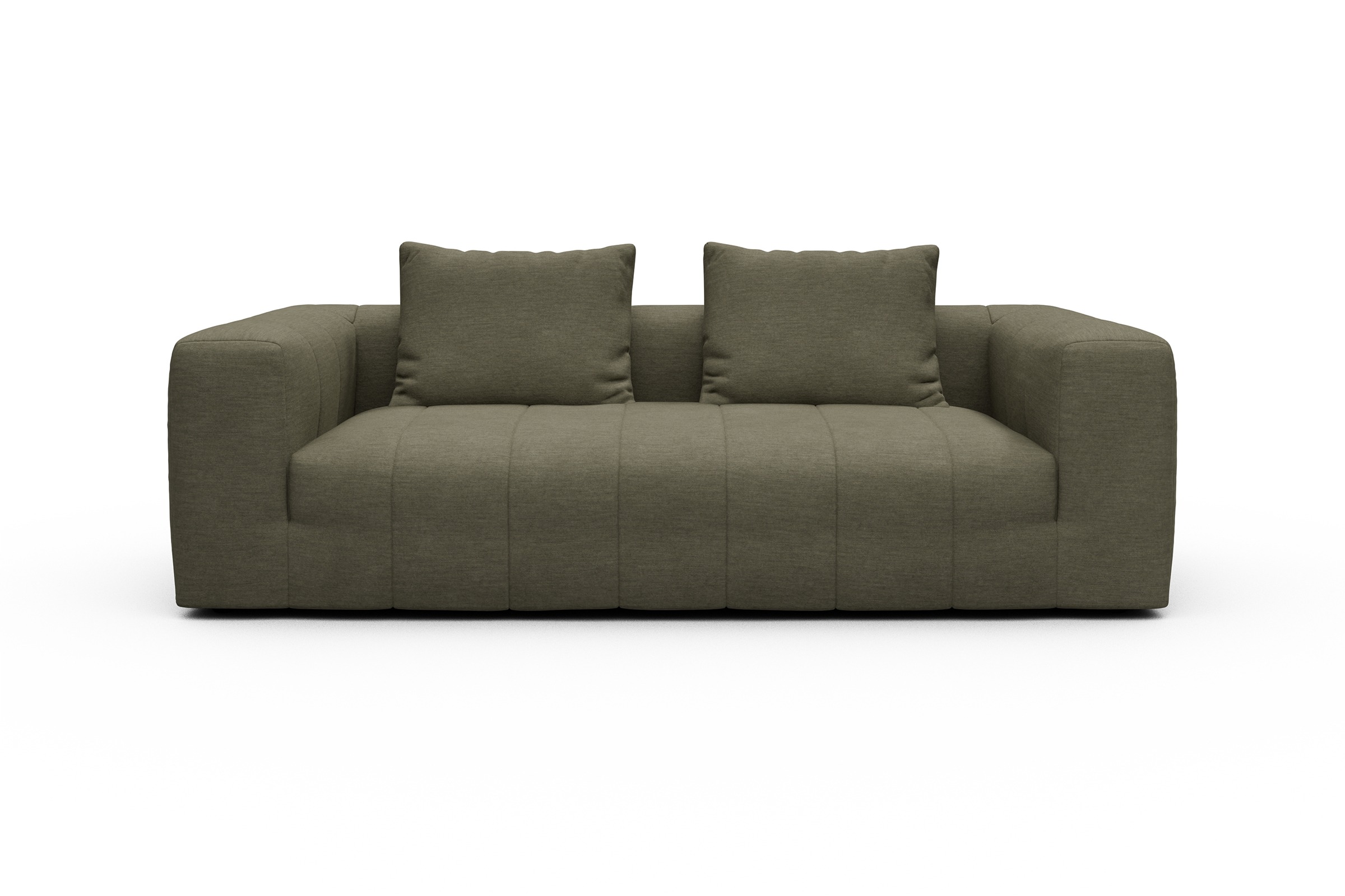 Sofa Hugo 3-Sitzer Vivus-Dusty-Olive