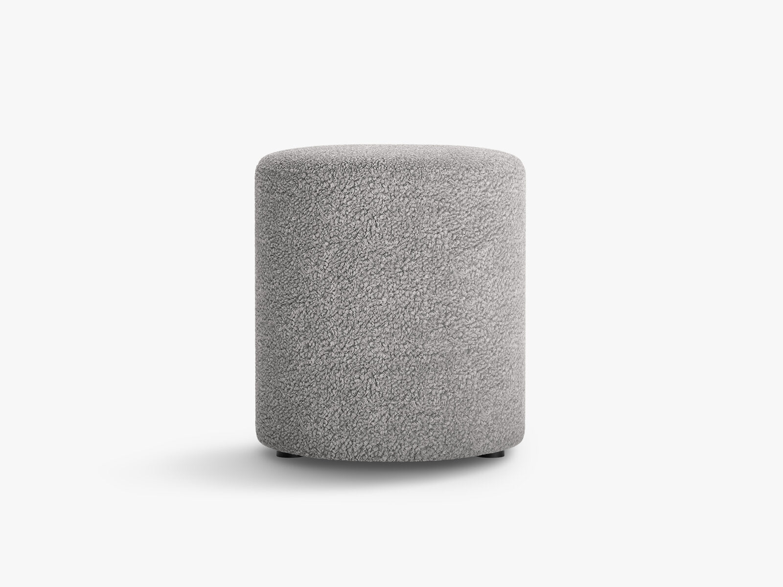 Micadoni Pouf Dia 40cm Boucle Rolf Hellgrau