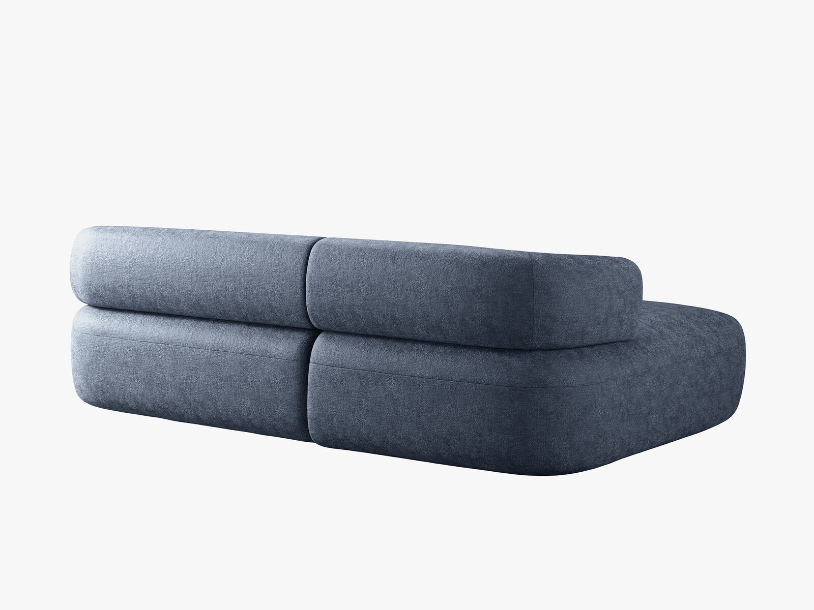 Micadoni 5-Sitzer Ecksofa Jenny Links Chenille Perfect Harmony Dunkelblau