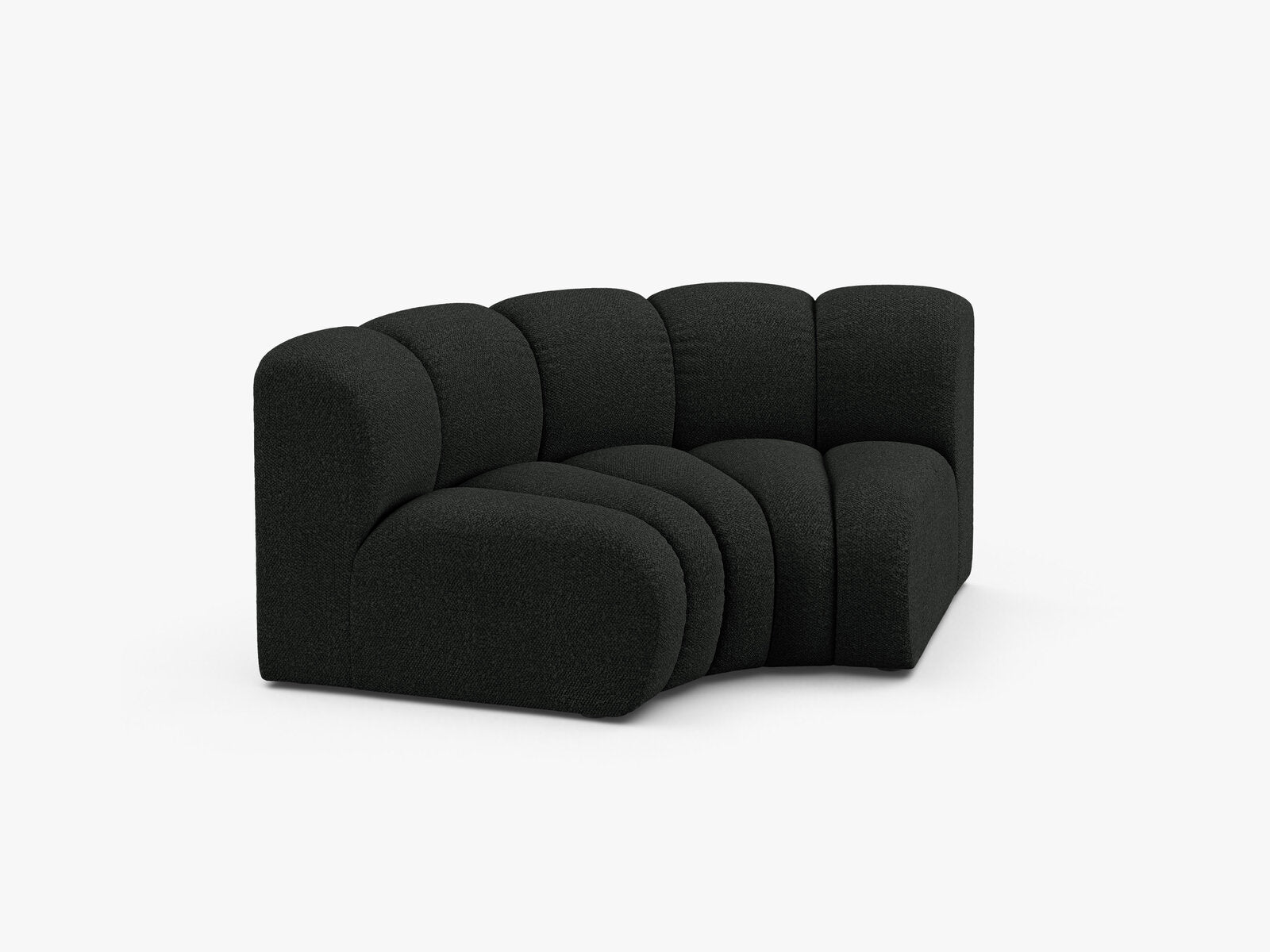 Micadoni rundes Eckmodul Lupine Boucle Baloo Schwarz