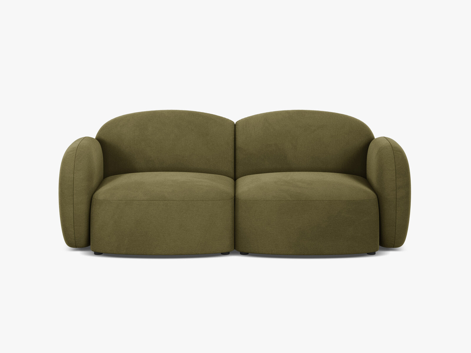 Micadoni Sofa Blair 2-Sitzer Samt Casino Hellgrün