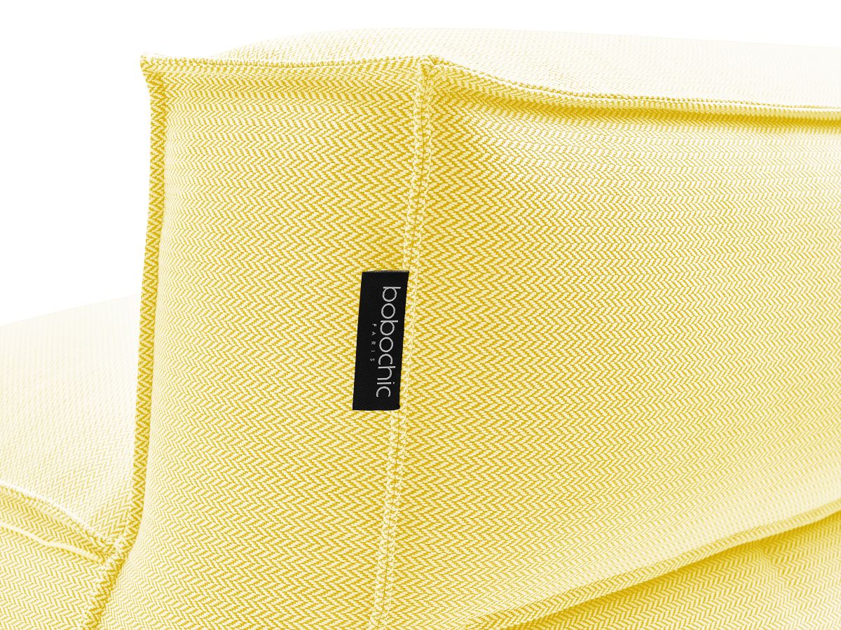 Bobochic Biarritz Sofamodul 2-Sitzer Melange-Stoff Gelb