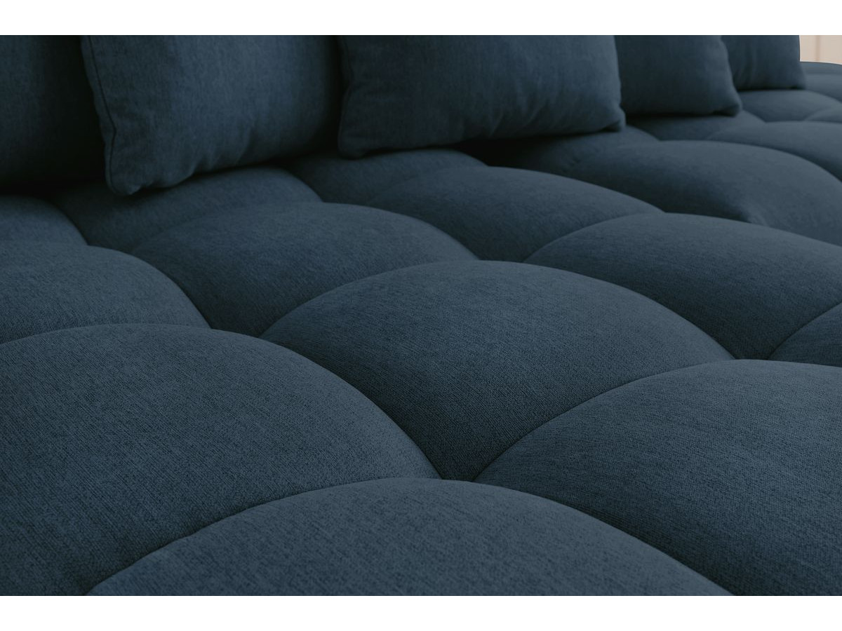 Bobochic Mont-blanc Ecksofa Melange-Stoff Dunkelblau Ecke links