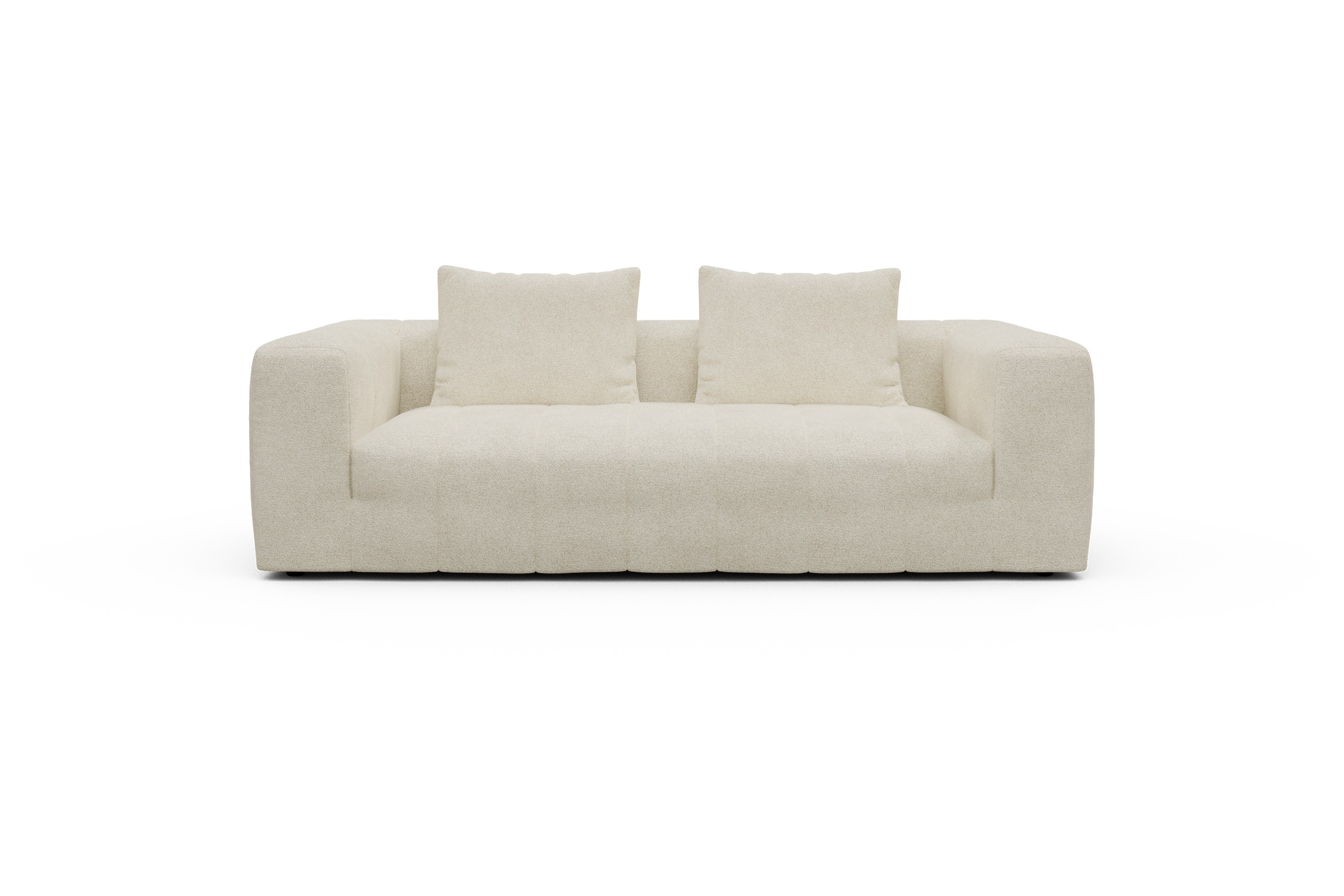 Hugo 3-Sitzer Boucle-Off-White moebelfaktor