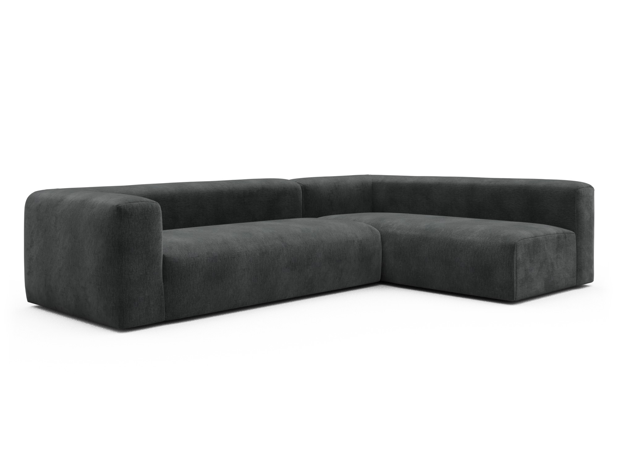 Skandi Home Ecksofa Fred 2x 2,5-Sitzer rechts offen Smooth-Deep-Warm-Grey moebelfaktor