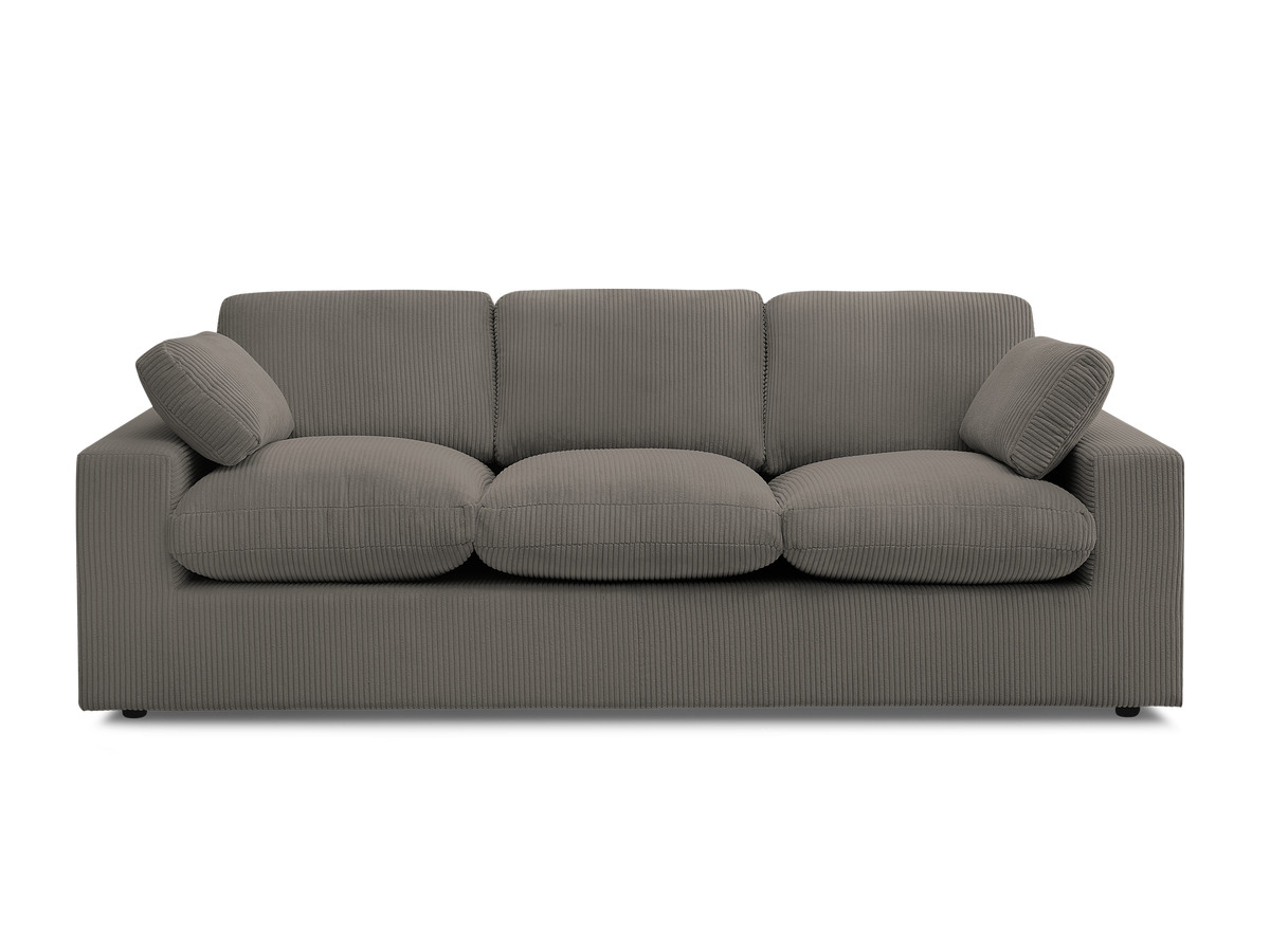 Bobochic Belair Sofa 3-Sitzer 220 × 93 cm Cordsamt Taupe