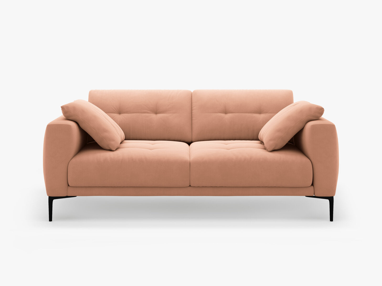 Micadoni Sofa Bemy 3-Sitzer Samt Rosa