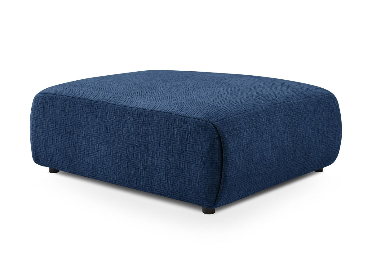 Bobochic Jeanne Pouf 95 × 117 cm Strukturstoff Dunkelblau