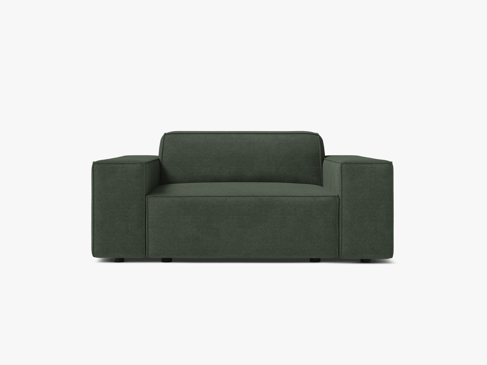 Micadoni Sessel Jodie 1-Sitzer Strukturierter Stoff Liberty Moosgrün