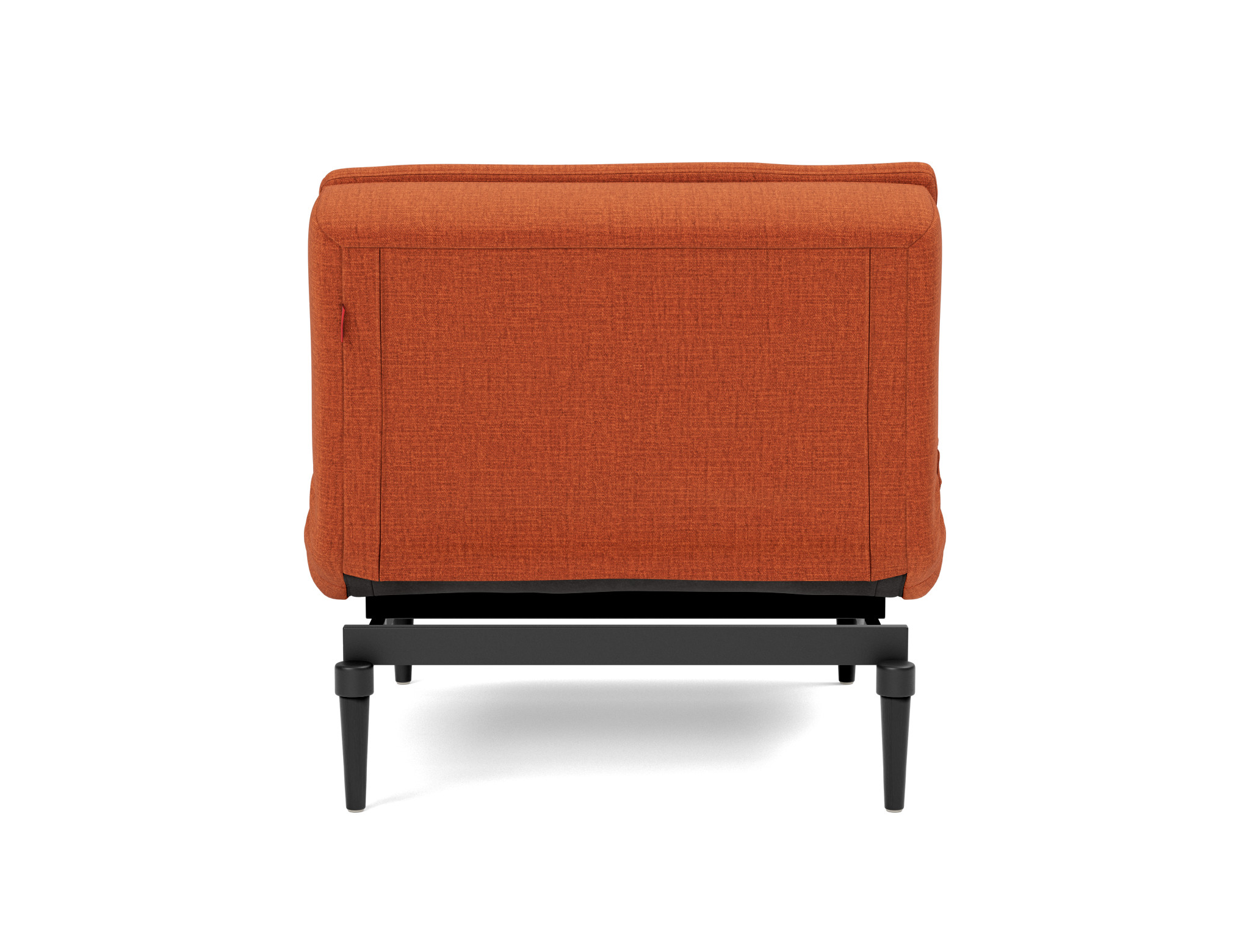 Sessel Dublexo Chenille Esina 412-Rust-Orange Beine Styletto Eiche schwarz