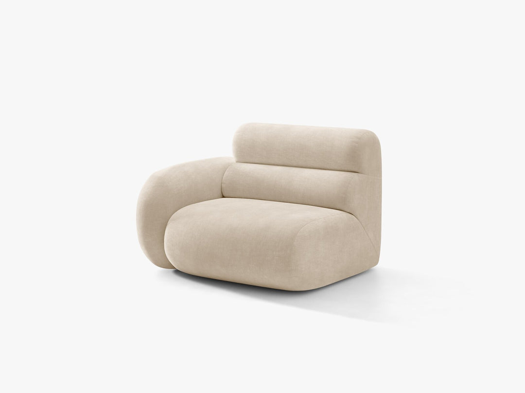 Micadoni Neo Sofamodul Links Chenille Golden Helles Beige
