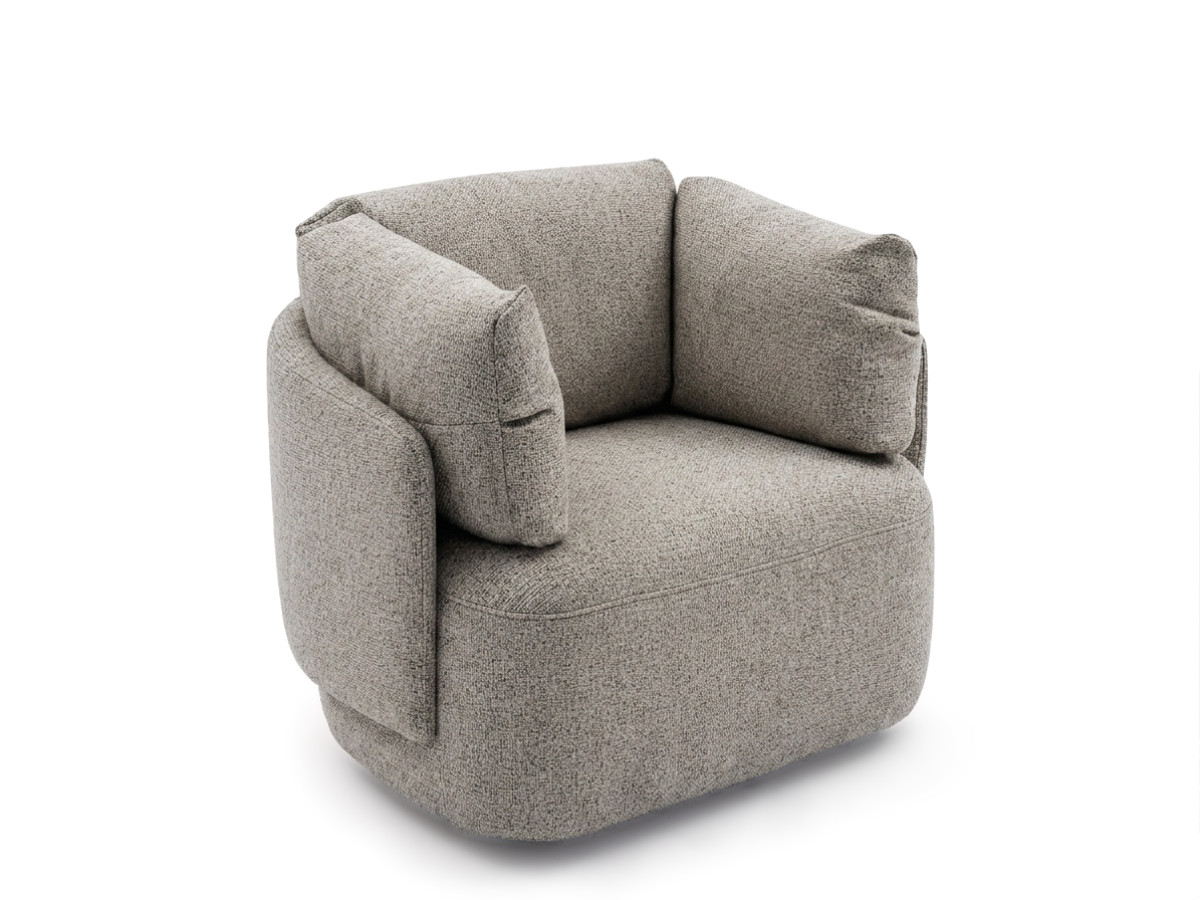 Bobochic Mario Sessel Melange-Stoff Taupe