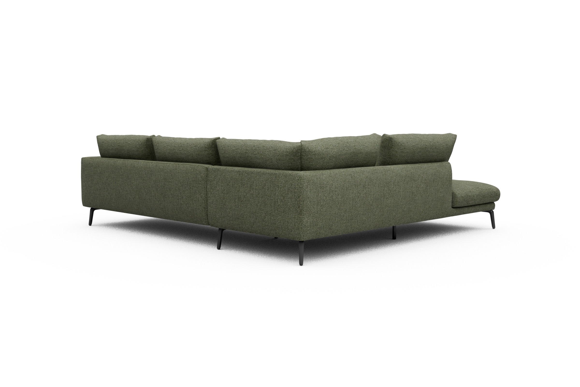 Ecksofa Karl Relax-Ecke links mit 2,5-Sitzer Carreno-Vivid-Green