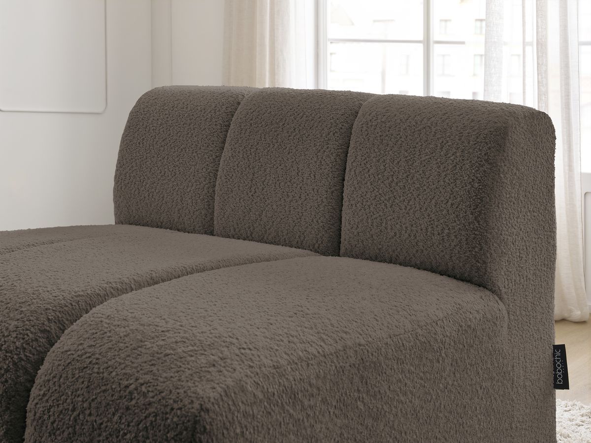 Bobochic Annecy Sofamodul 1-Sitzer Bouclé-Stoff Braun
