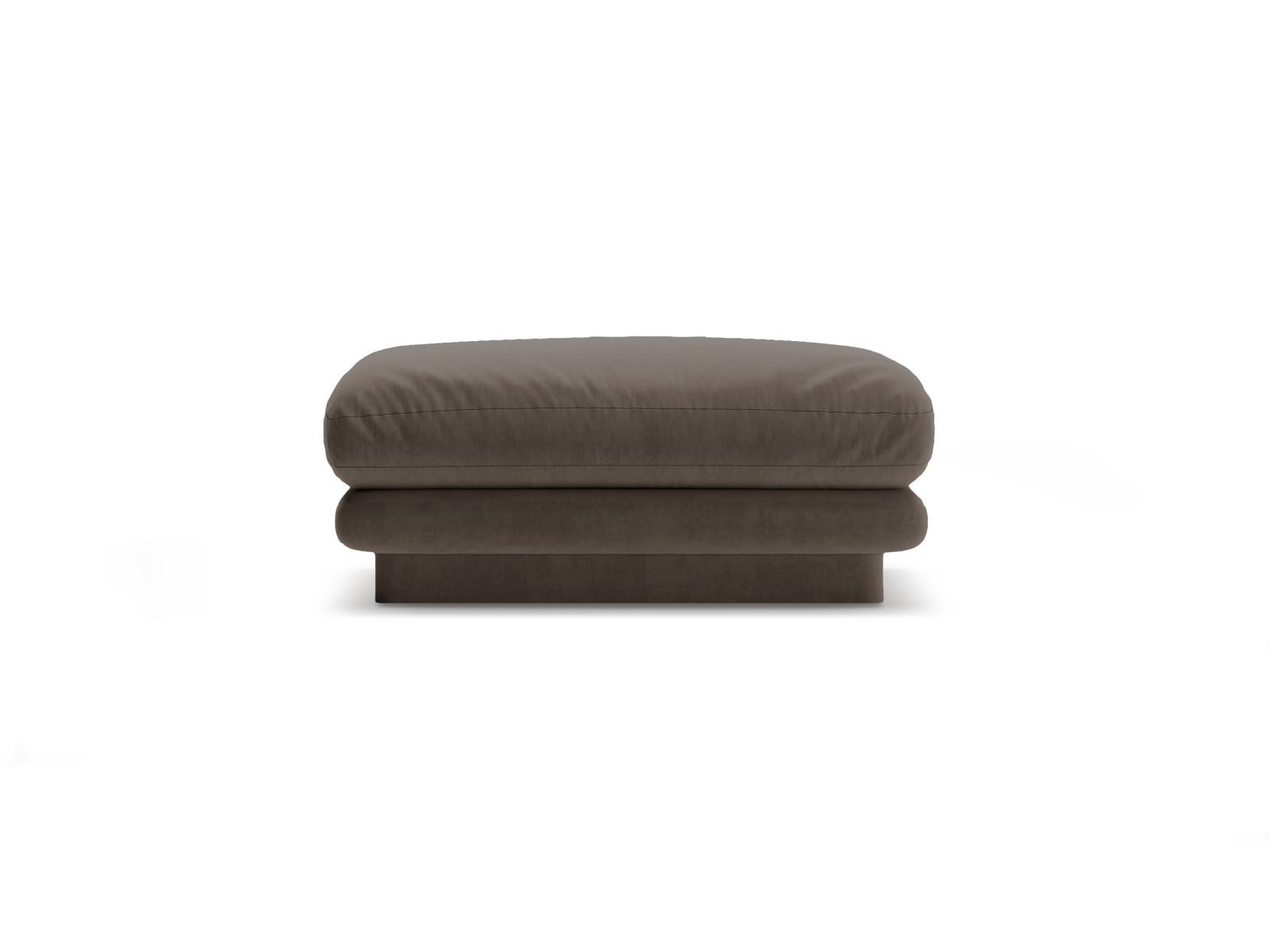 Micadoni Hocker Torino 1-Sitzer Samt Ebenholz