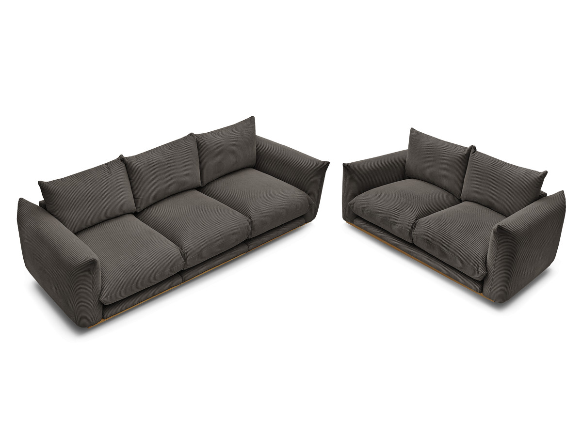 Bobochic Ernest Sofa 5-Sitzer Cordsamt Taupe