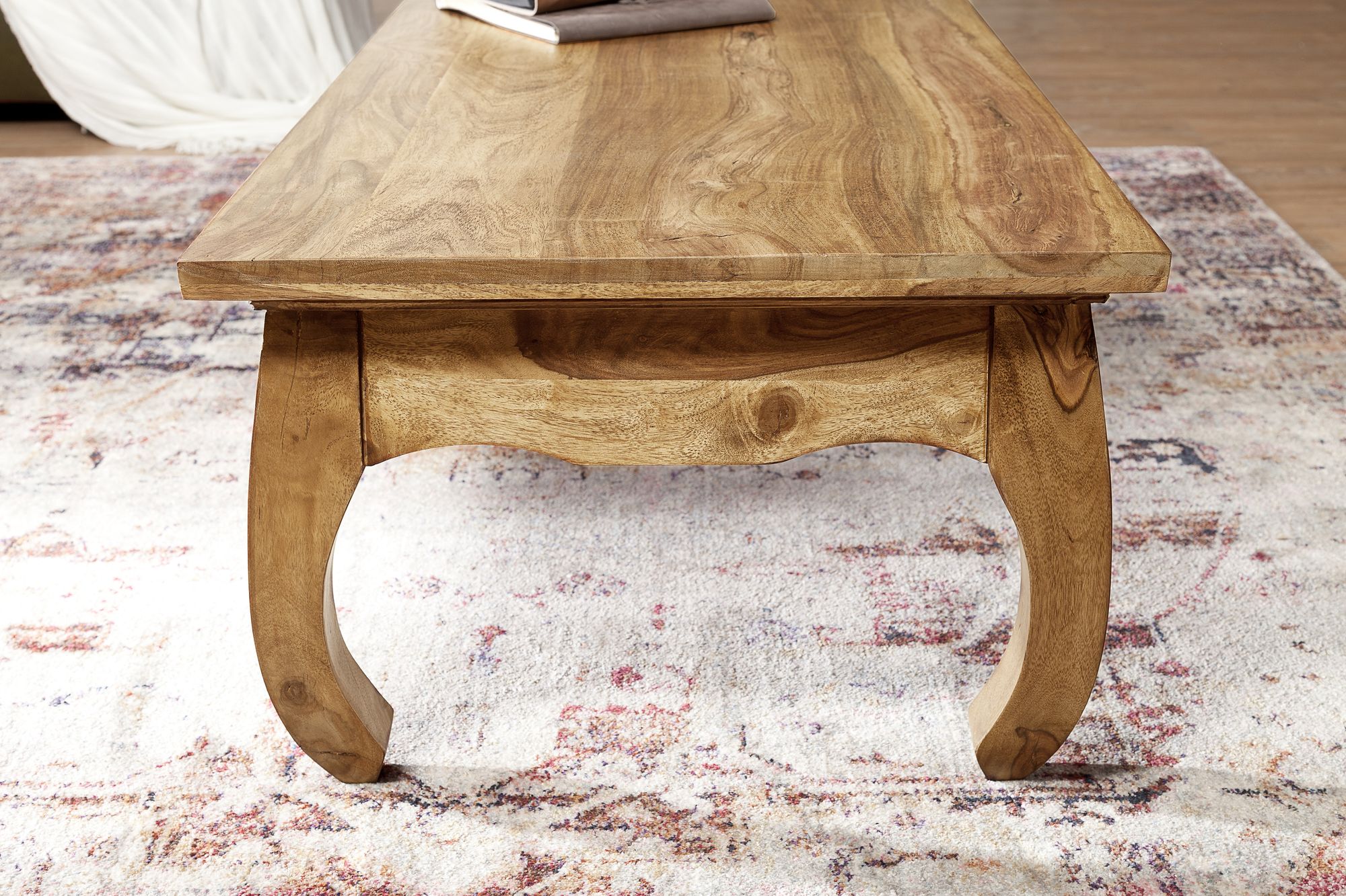 Couchtisch Rognan Massivholz Akazie 110 × 60 × 40 cm