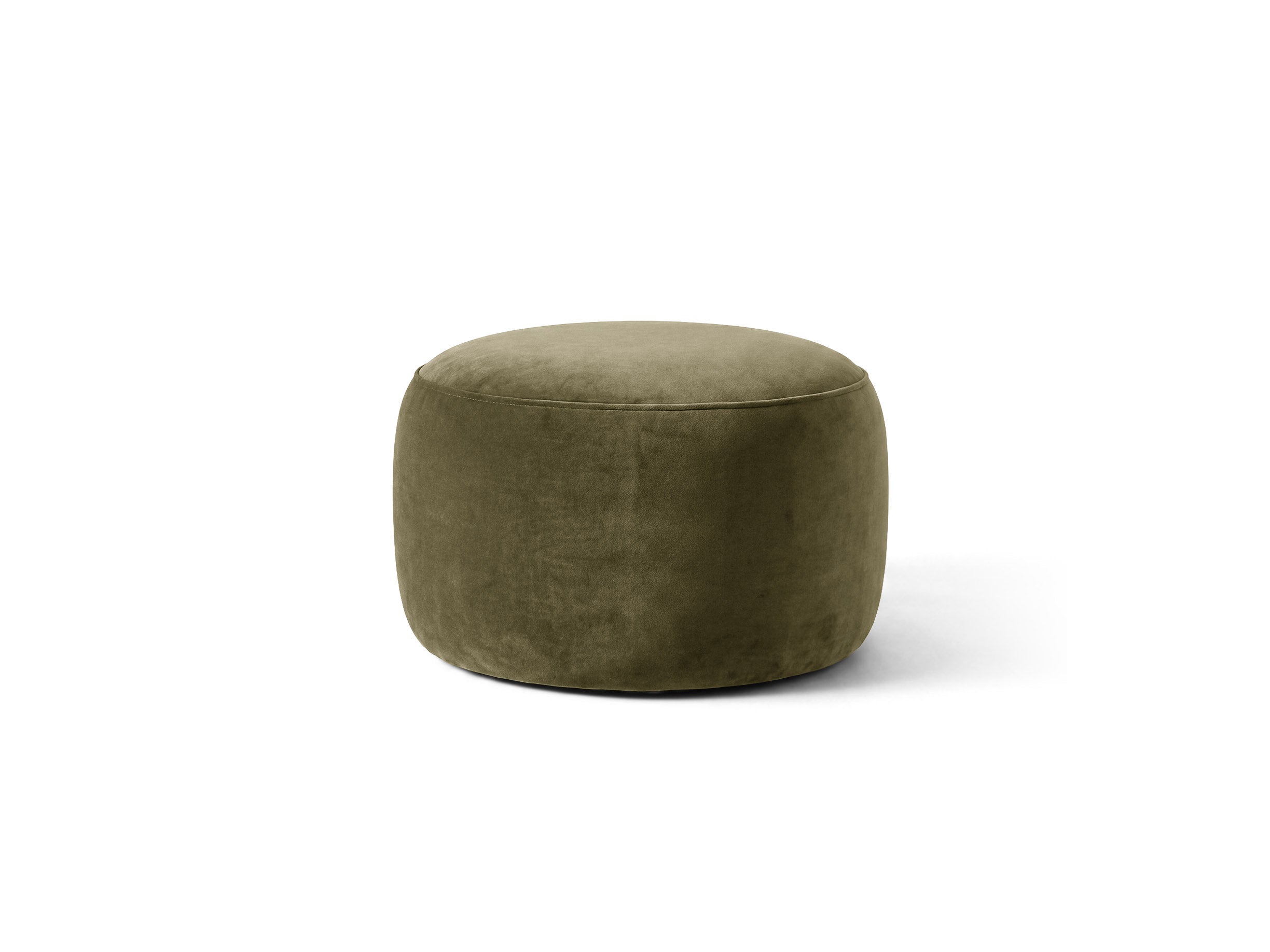 Micadoni Amalta Pouf Samt Salvador Grün