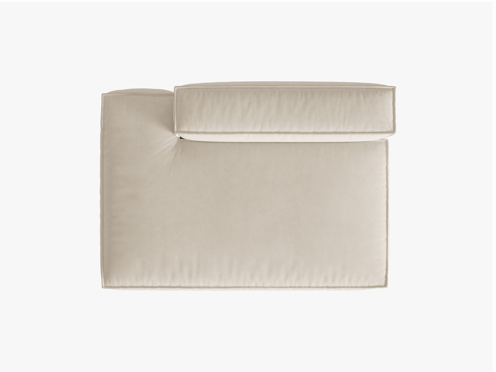 Micadoni Modul Nuria 3-Sitzer Samt Paris Beige Links