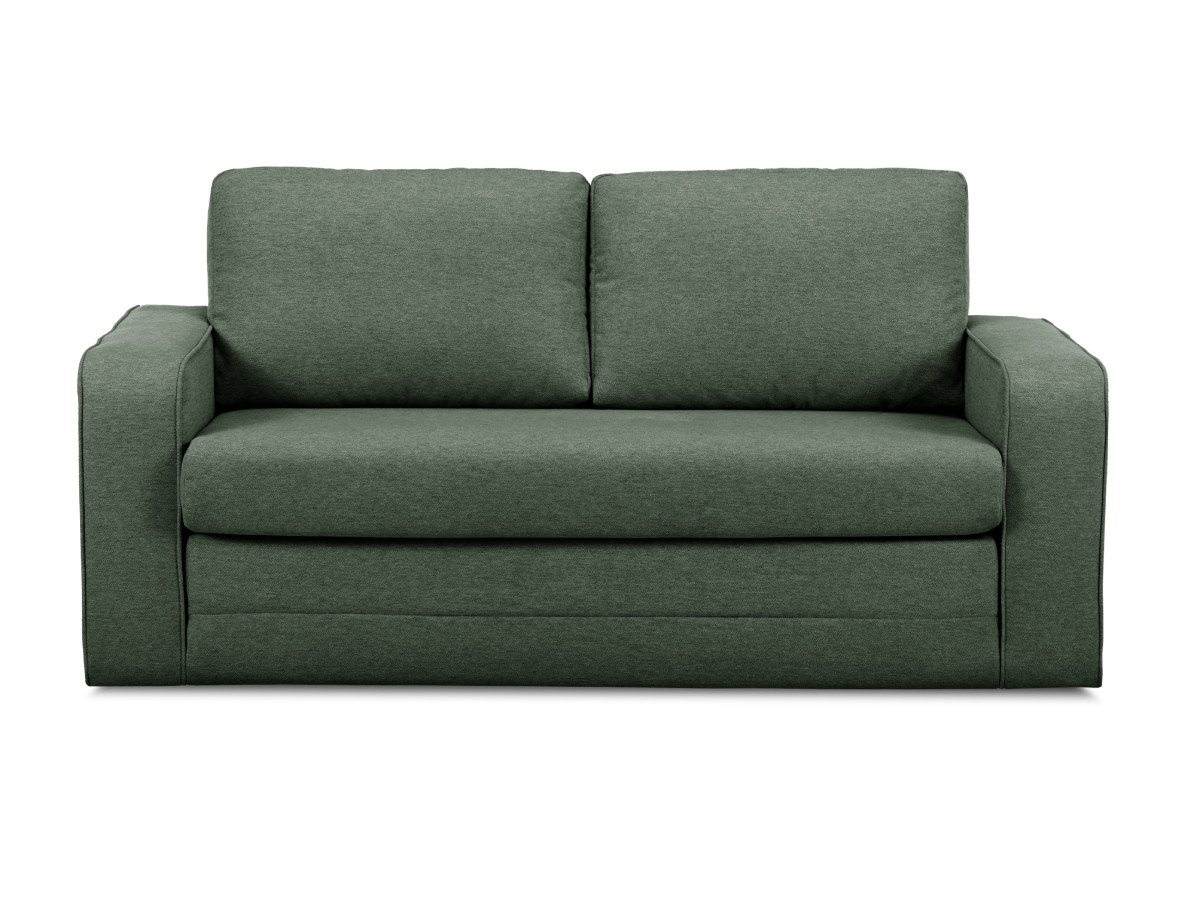 Bobochic Come Schlafsofa 2-Sitzer Melange-Stoff Grün