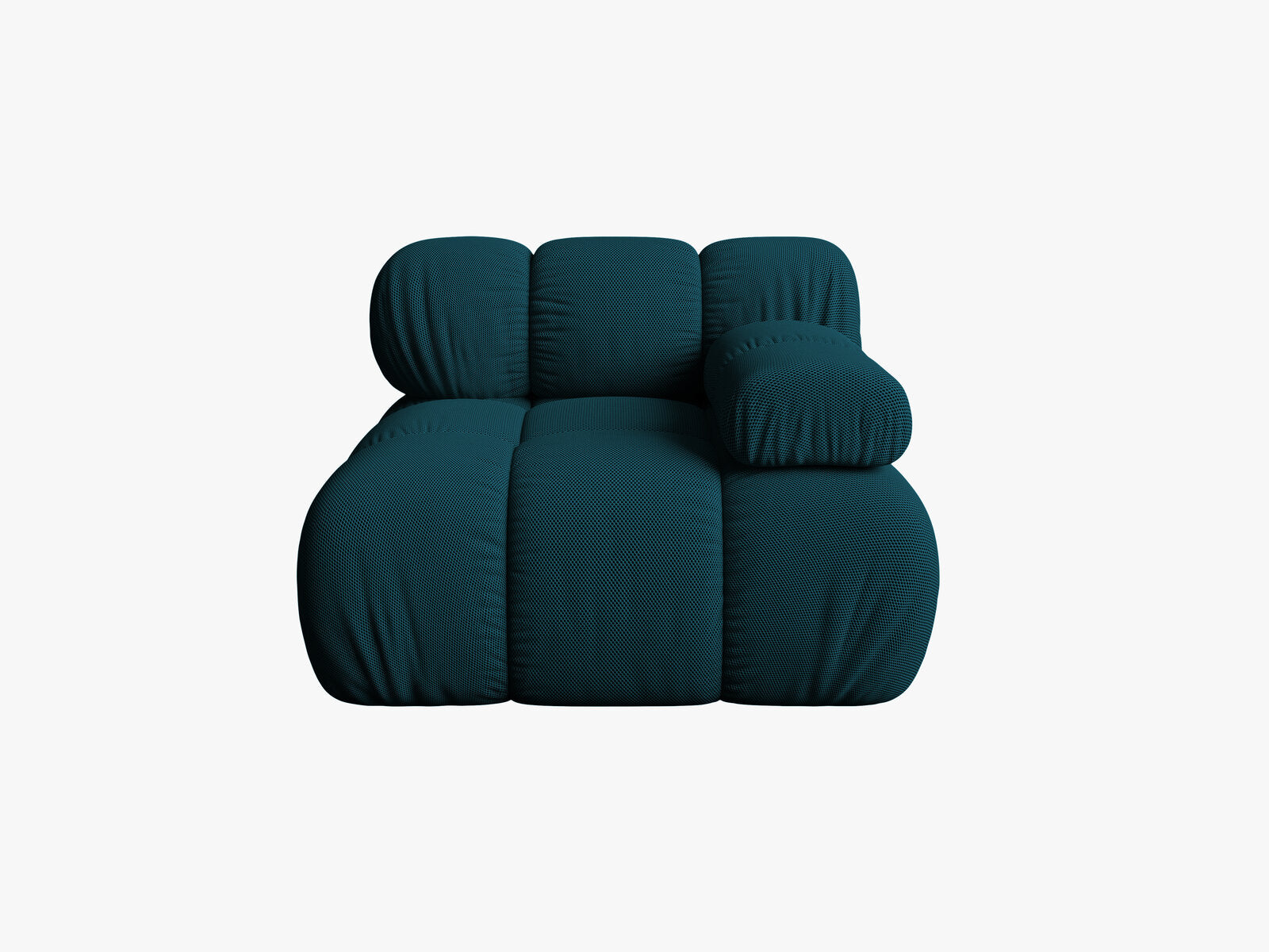 Micadoni Eckmodul Bellis Rechts 3D-Stoff Sonic Marineblau