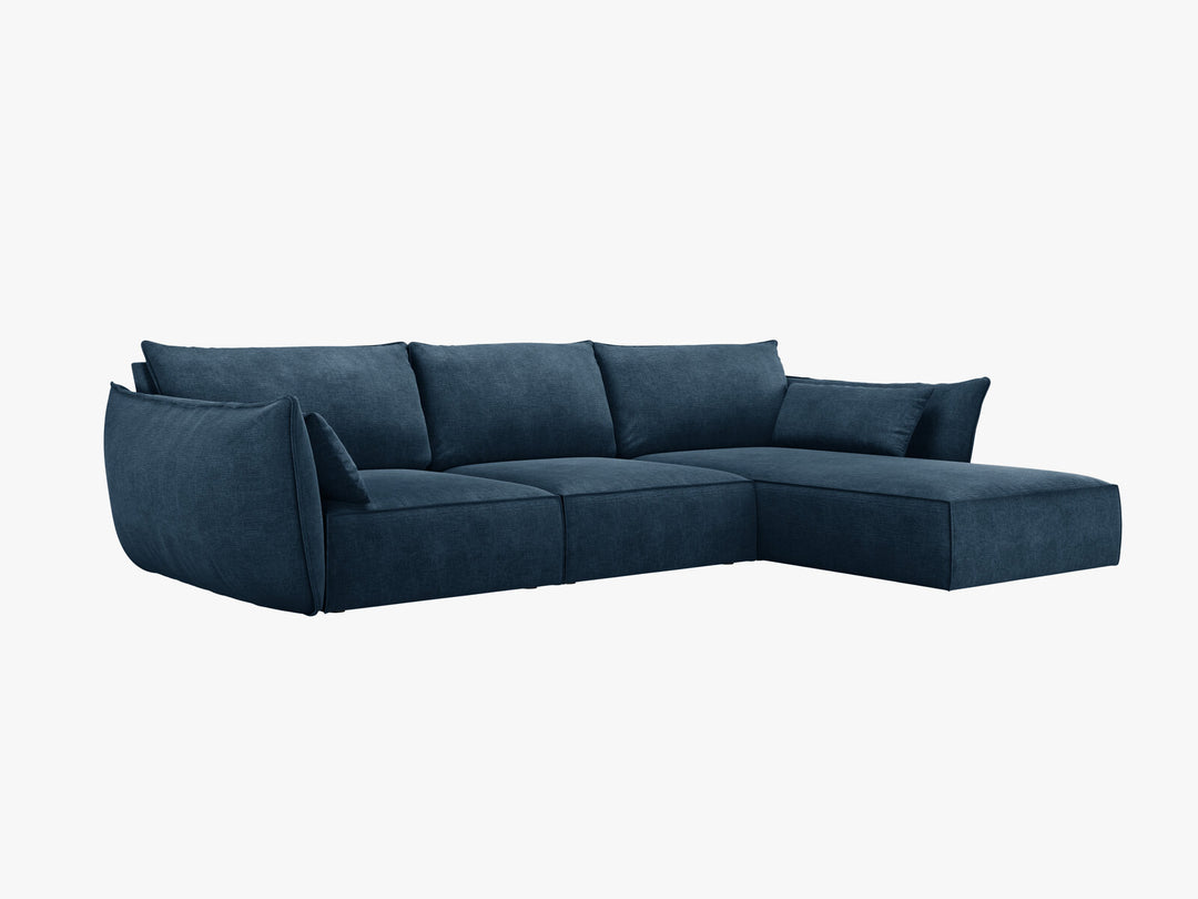 Micadoni Ecksofa Kaelle 4-Sitzer Rechts Chenille Over The Horizon Königsblau