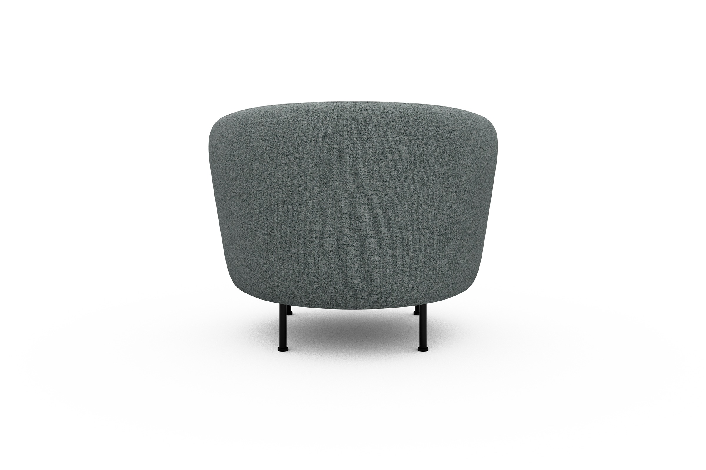 Sessel Ronda Metallbeine Schwarz Casone-Light-Mixed-Green