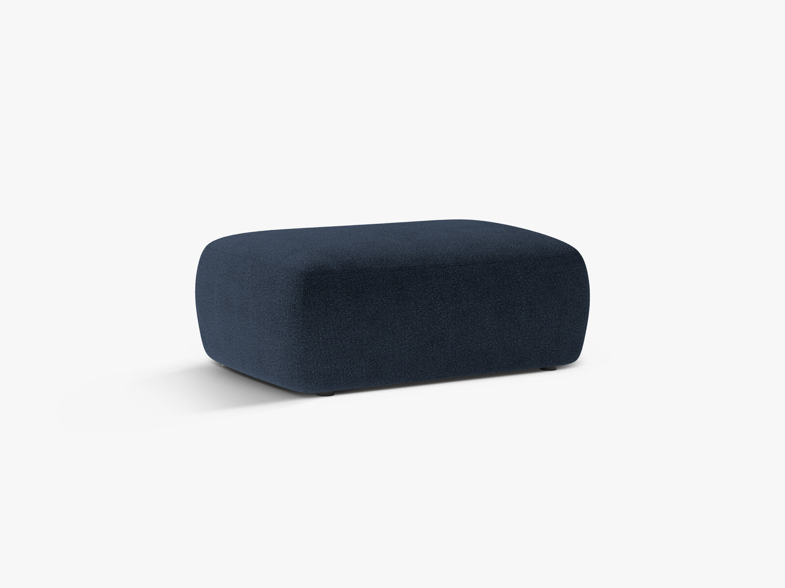 Micadoni Hocker Kate 1-Sitzer Boucle Dunkelblau