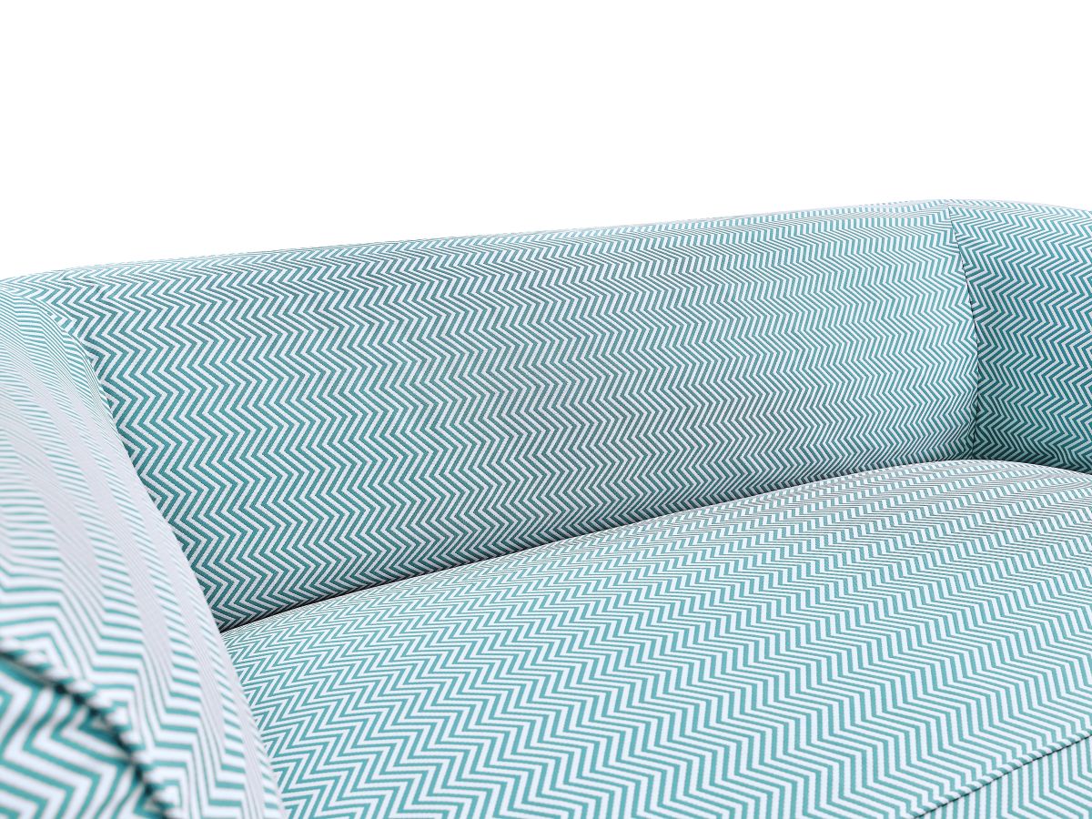 Bobochic Nour Gartensofa 3-Sitzer Stoff Dunkelblau
