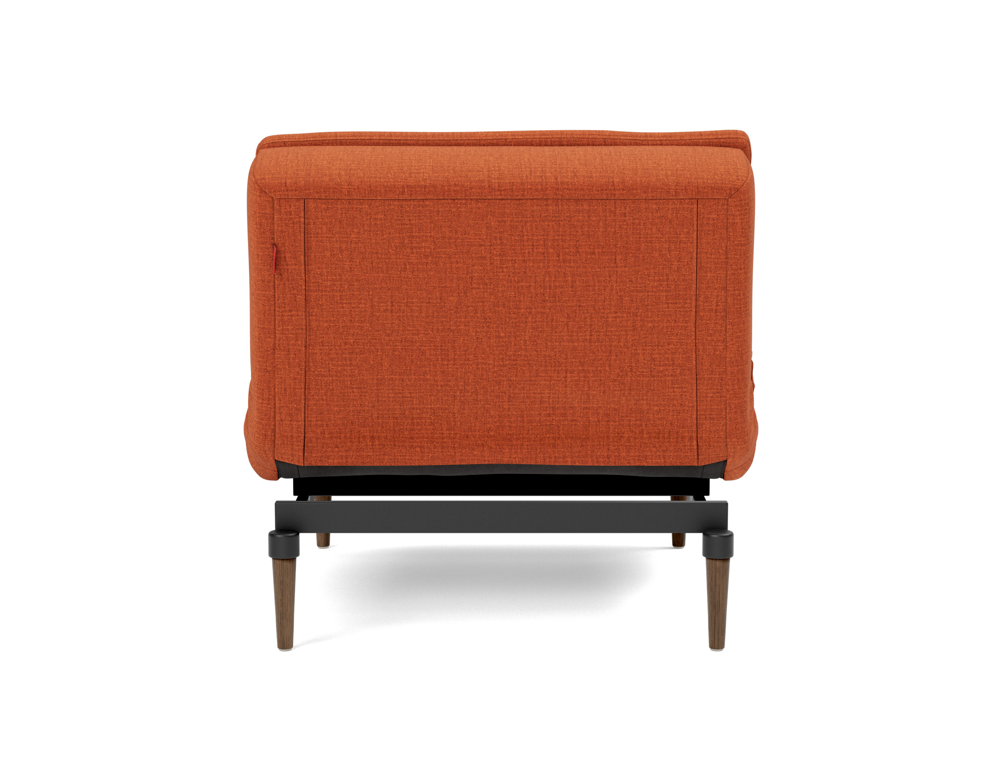Sessel Dublexo Chenille Esina 412-Rust-Orange Beine Styletto Eiche dunkel