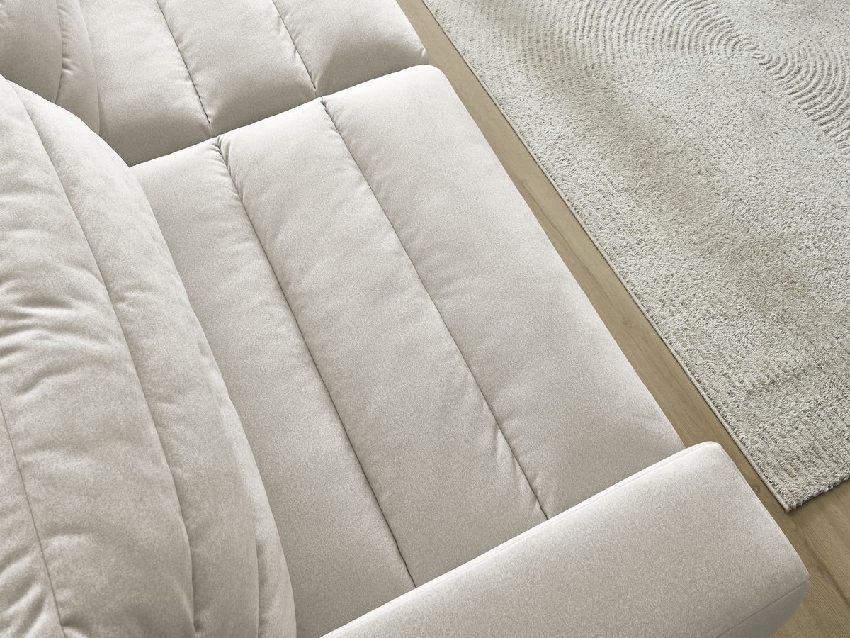 Bobochic Sierra Sofa 3-Sitzer Samt Beige
