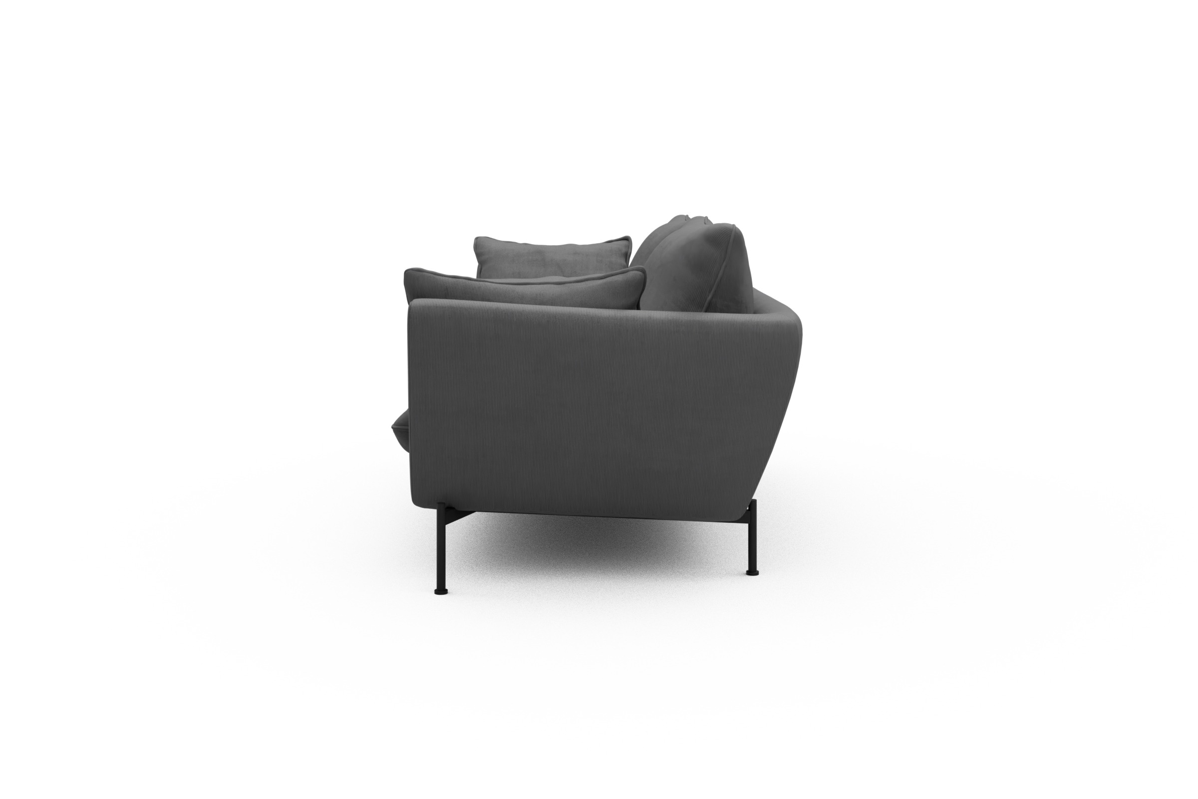 Sofa Anton 2-Sitzer Cordufine-Grey