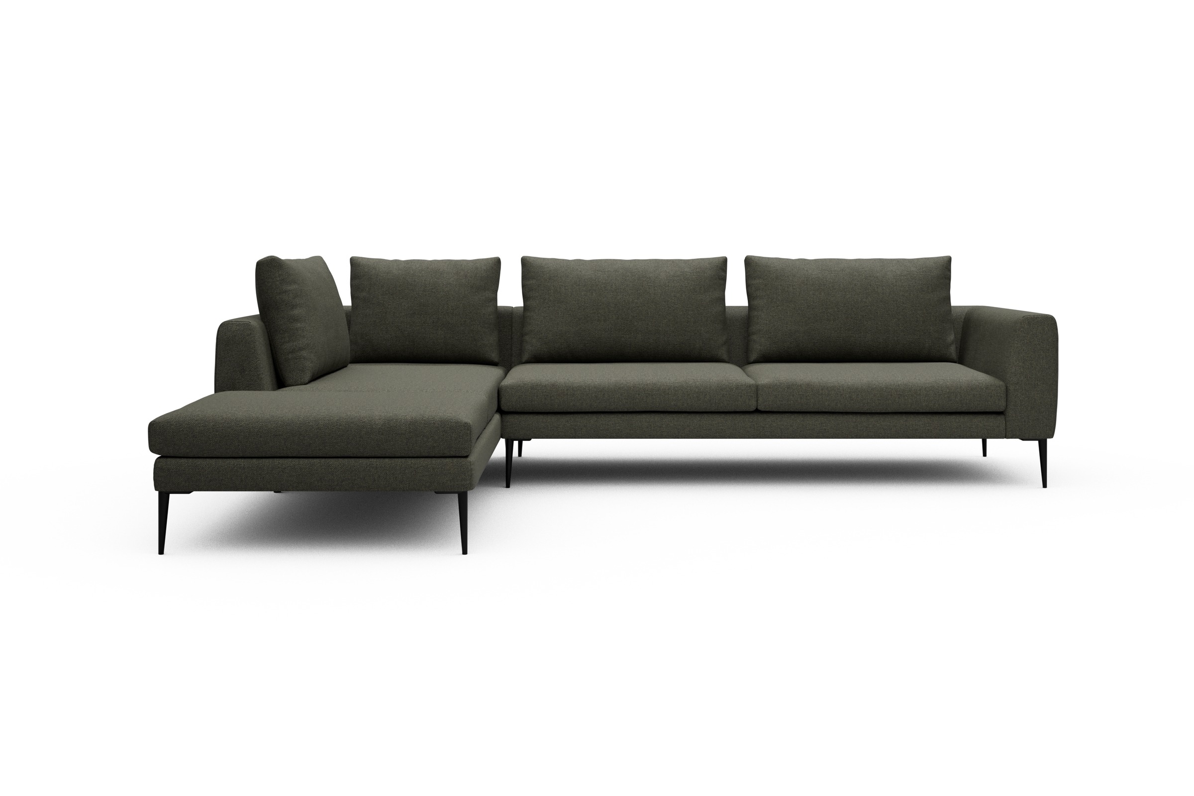 Skandi Home Ecksofa Paul Relax-Ecke rechts mit 3-Sitzer Sama-Winter-Moss moebelfaktor