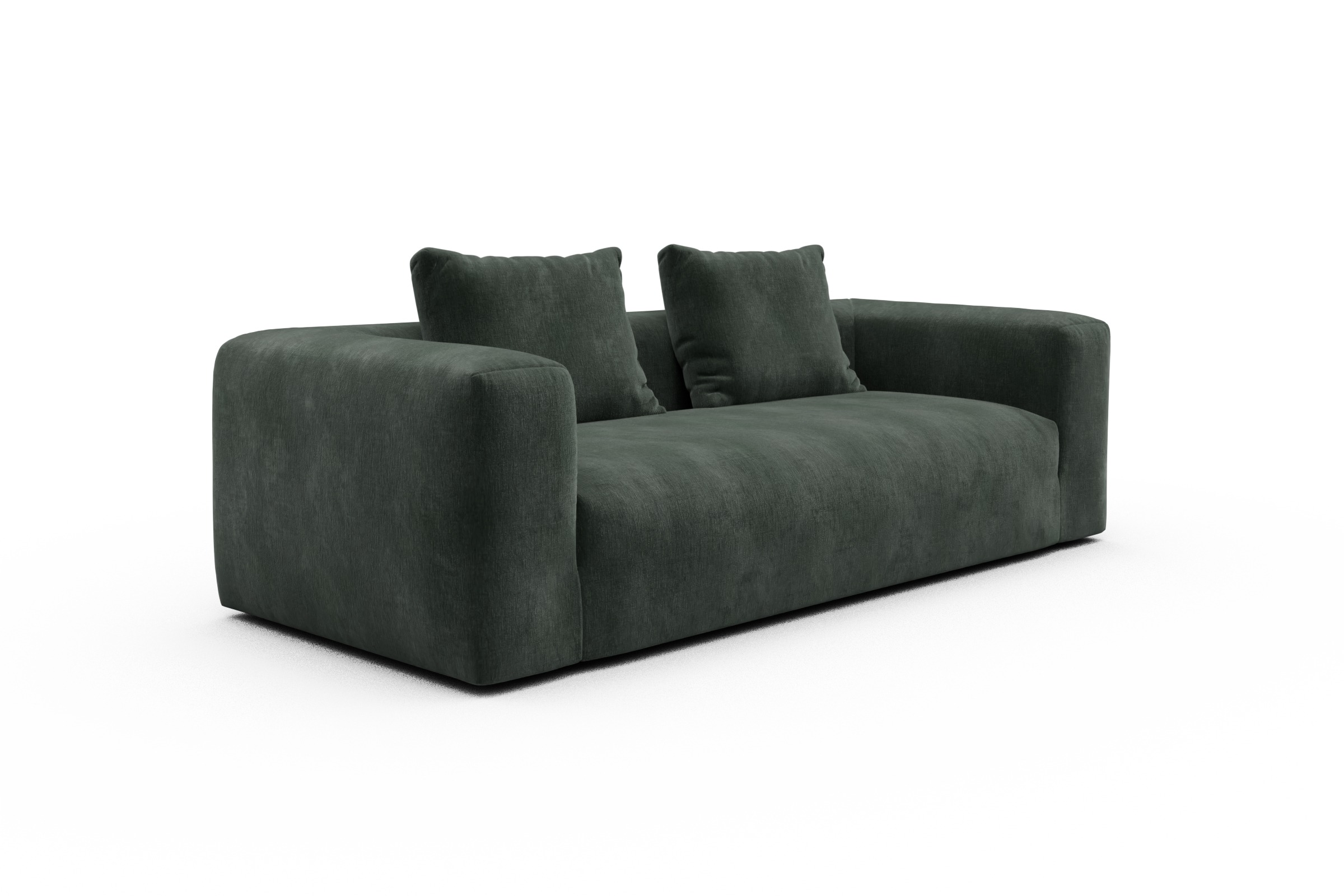Sofa Fred 3-Sitzer Smooth-Laurel-Green