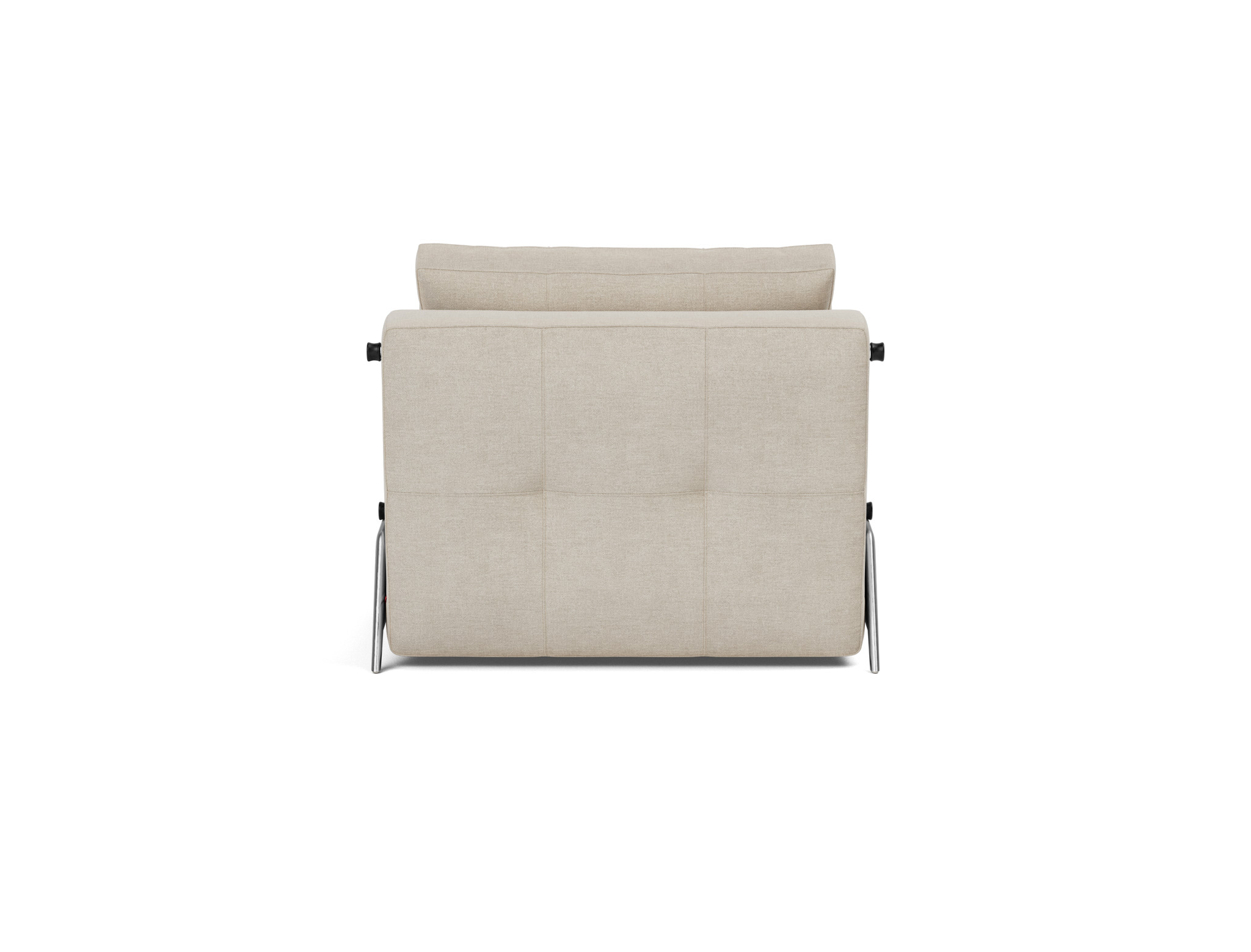 Schlafsessel Cubed 90 Flachgewebe Phobos 586-Latte Beine Aluminium