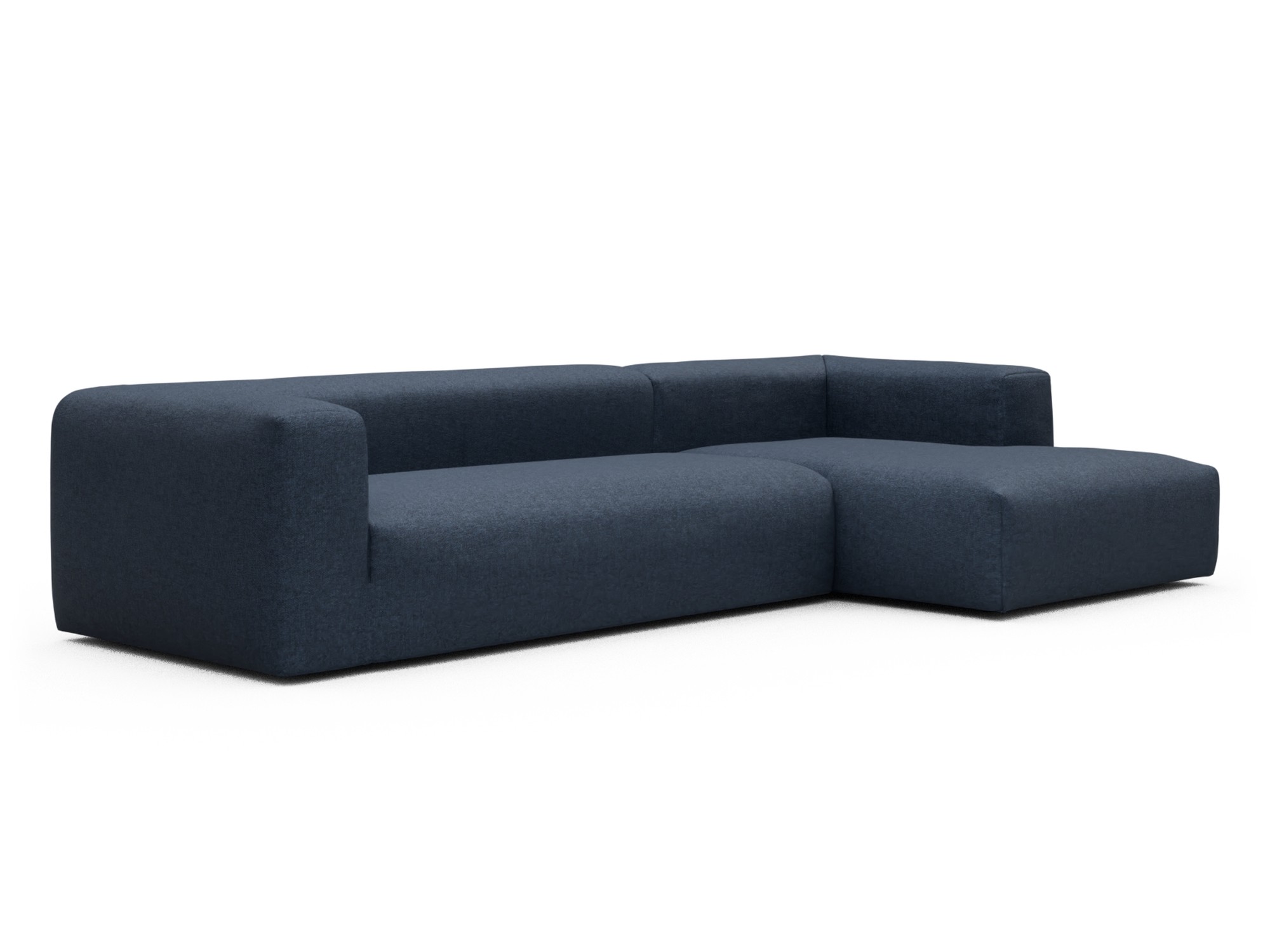 Skandi Home Ecksofa Fred Chaiselongue rechts mit 2,5-Sitzer Sama-Deep-Blue moebelfaktor