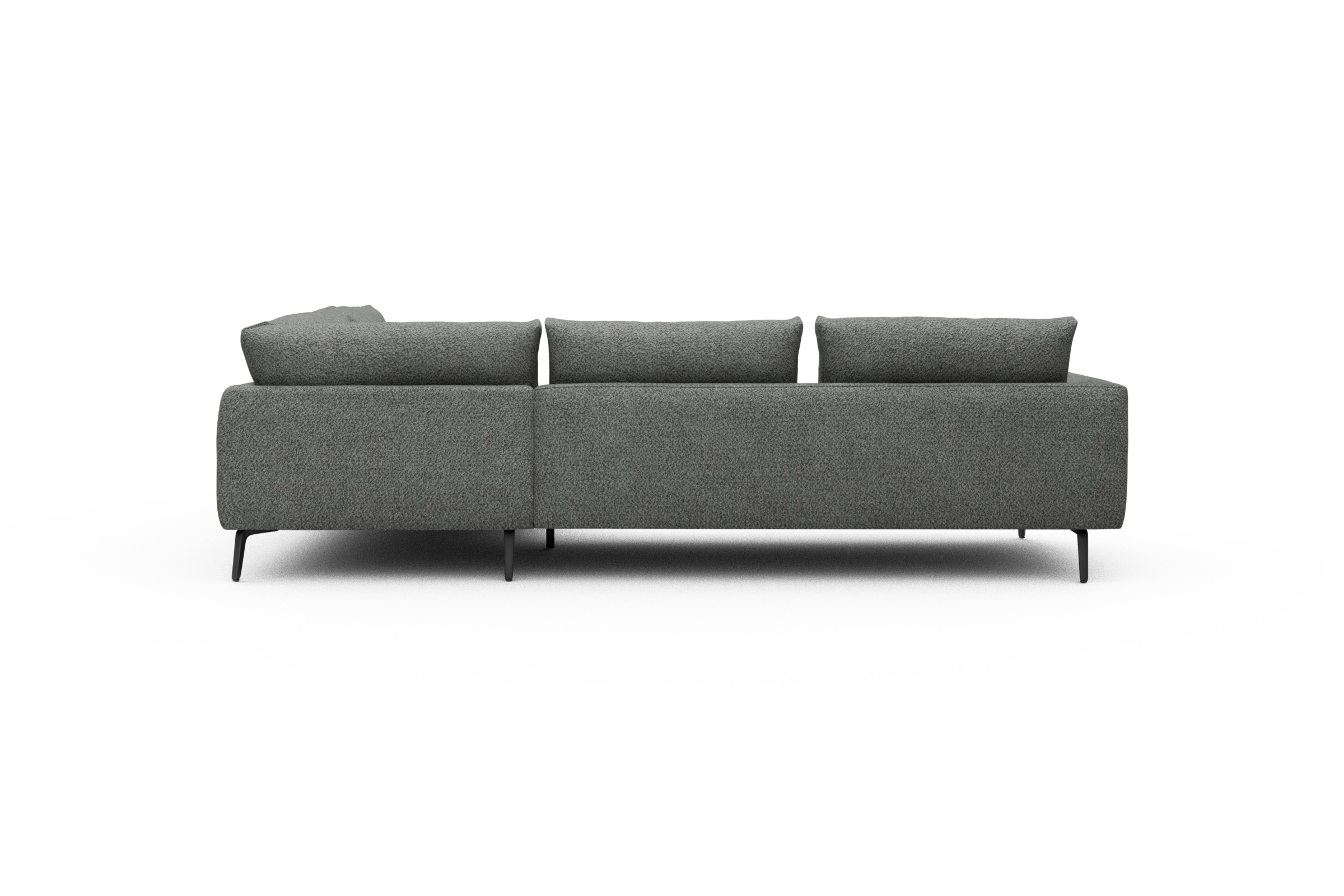 Ecksofa Karl Relax-Ecke rechts mit 2,5-Sitzer Vanora-Warm-Grey