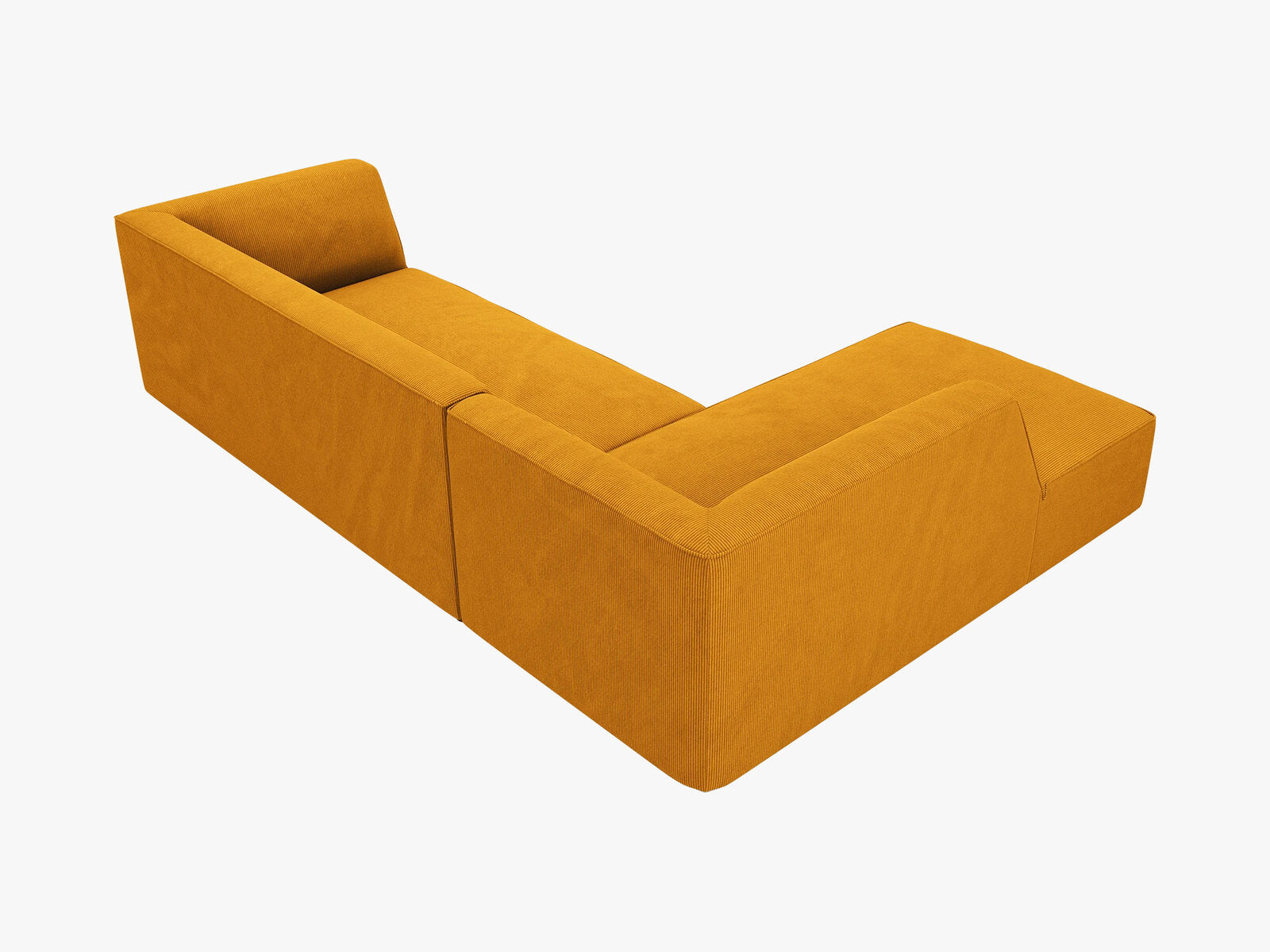 Micadoni 4-Sitzer Modular Sofa Ruby Links Kord Scala Gelb