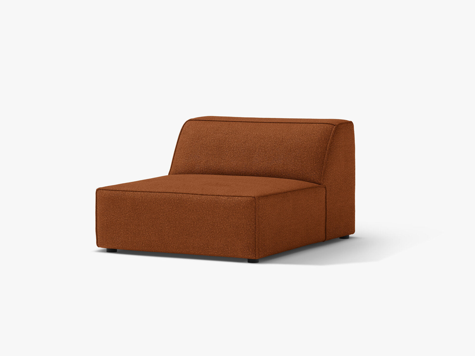 Micadoni Jodie Sofamodul armlos Boucle Baloo Terrakotta