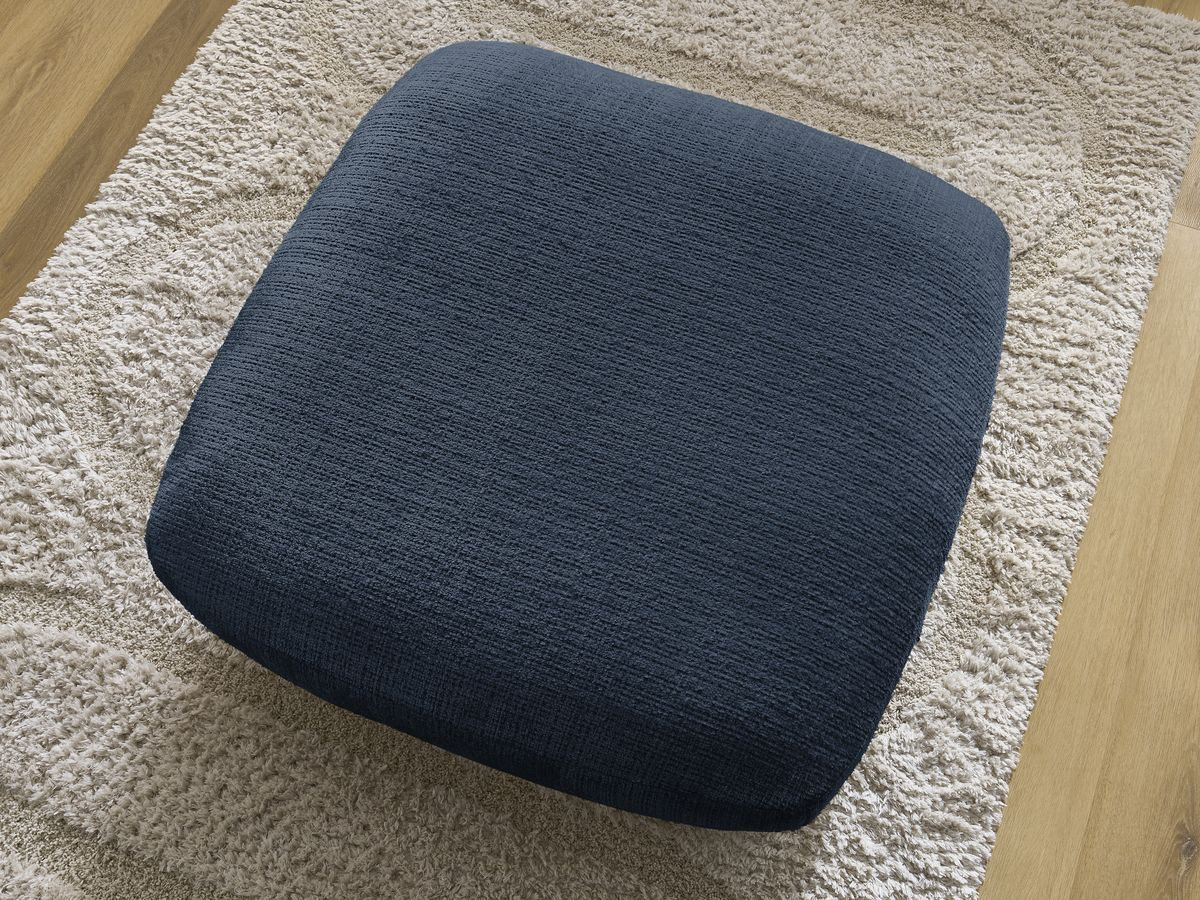 Bobochic Leonore Pouf Strukturstoff Dunkelblau