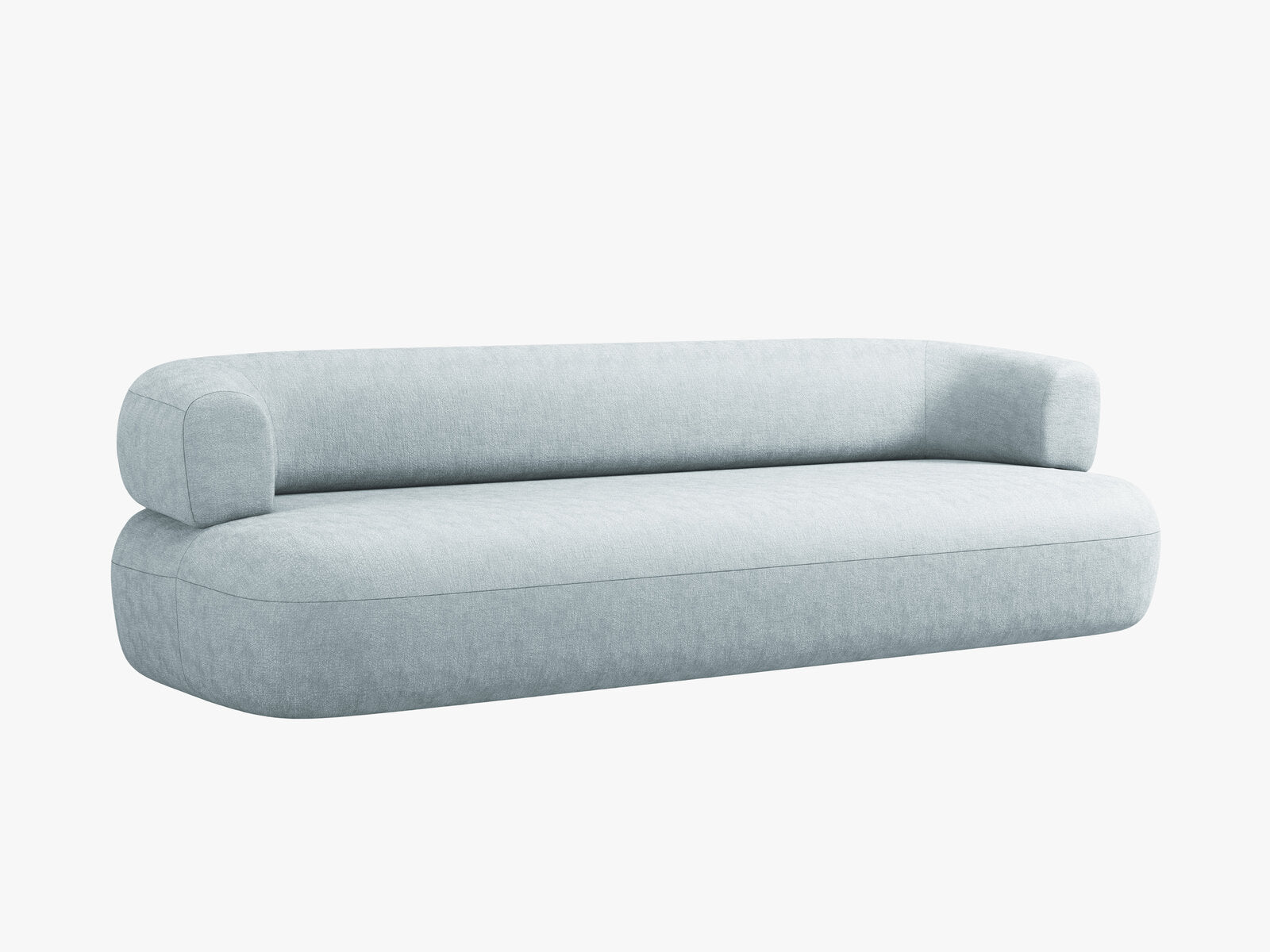 Micadoni Sofa Jenny 4-Sitzer Chenille Perfect Harmony Hellblau