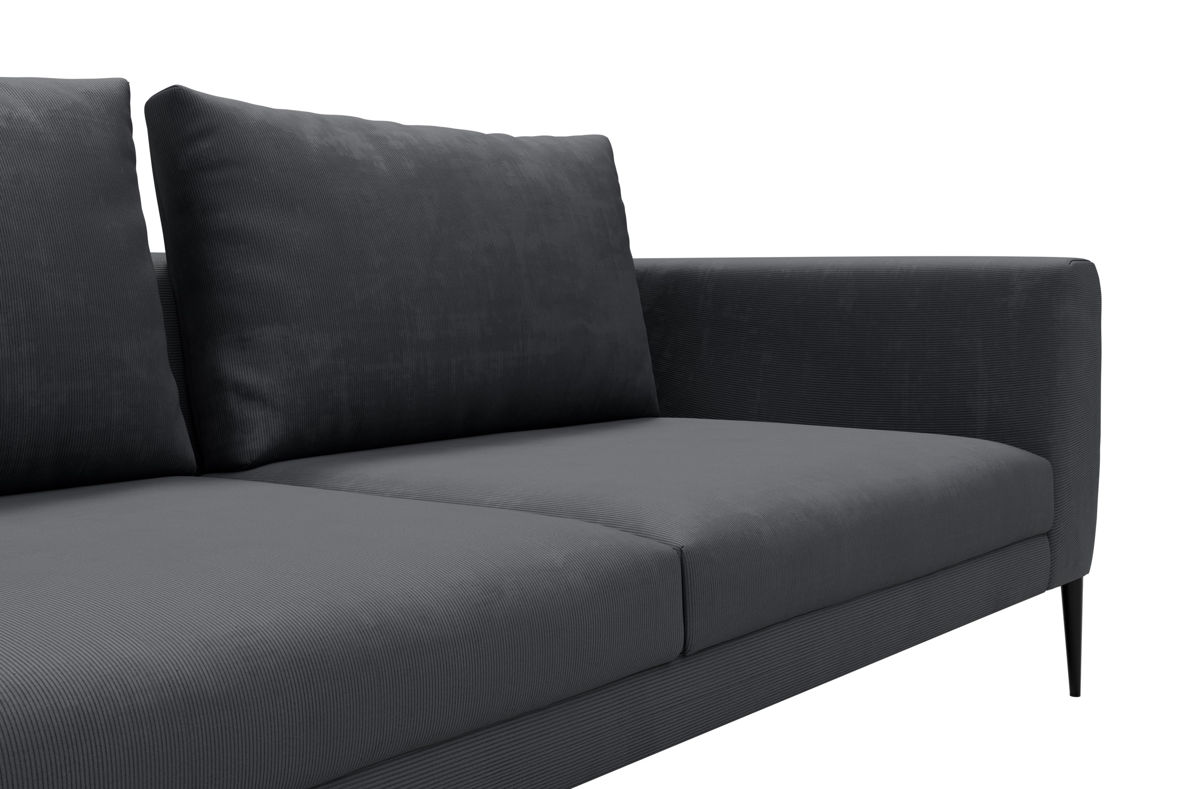 Sofa Paul 3-Sitzer Cordufine-Slate-Grey