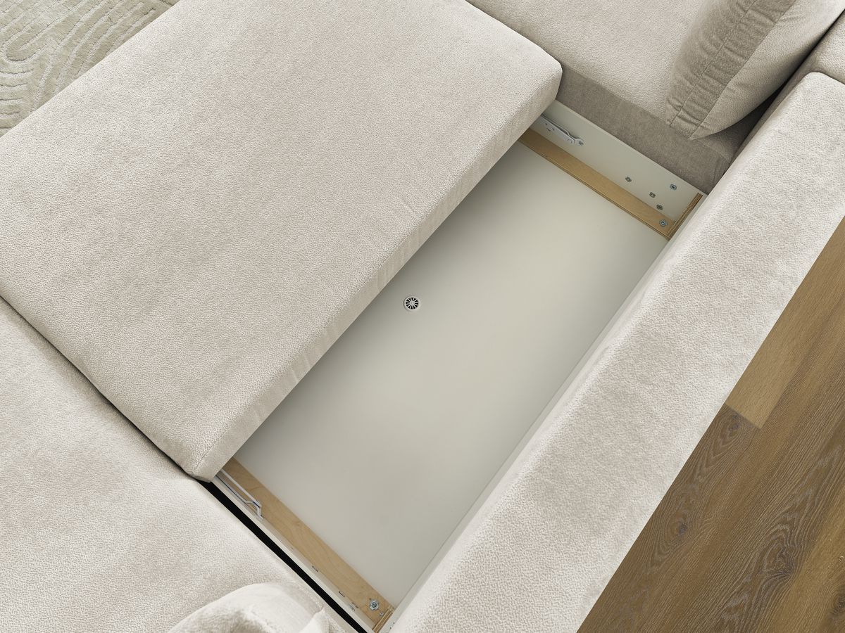 Bobochic Lucien Wohnlandschaft Stoff Beige Ecke rechts