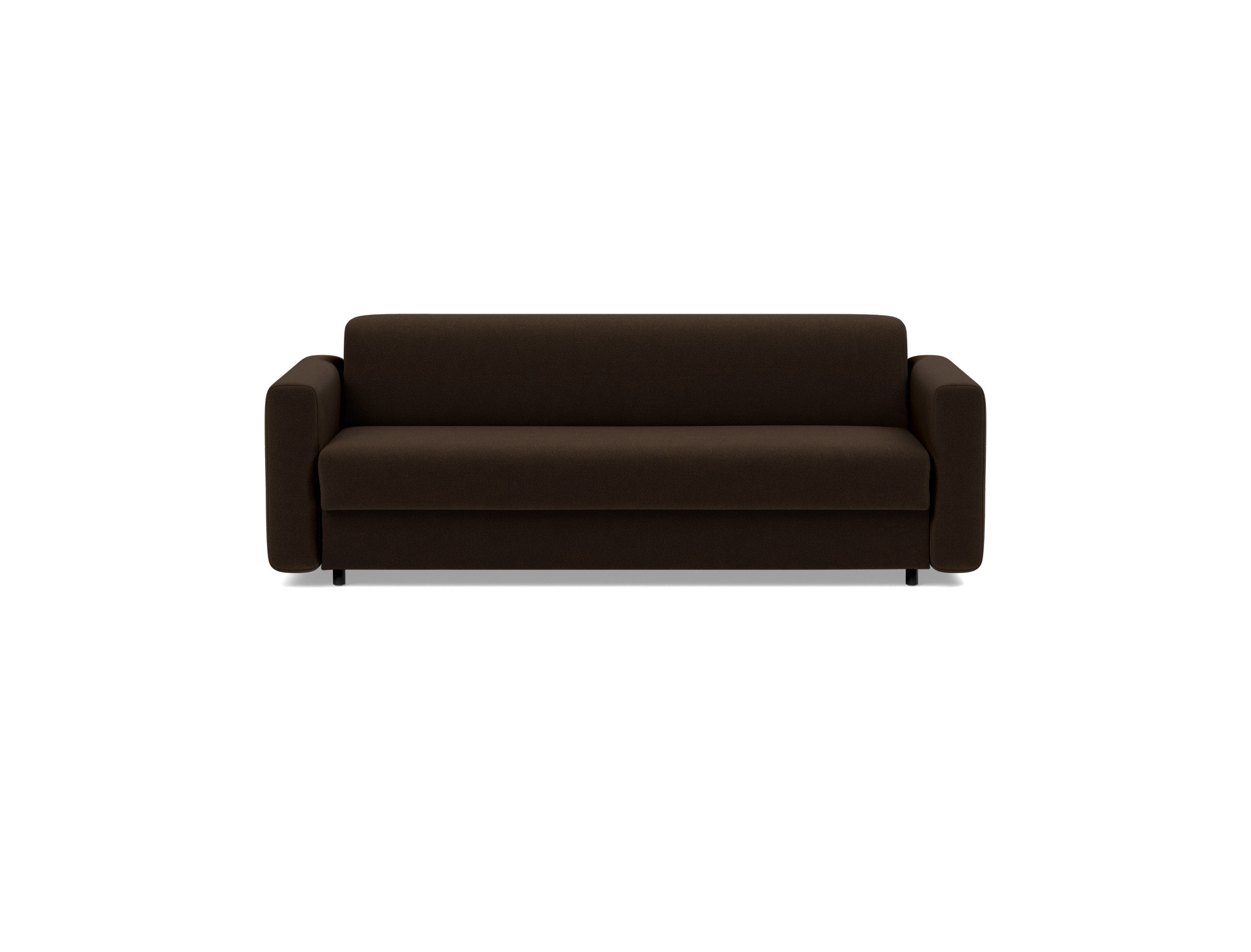 Schlafsofa Killian mit Taschenfederkernmatratze 160 Strukturierter Stoff Taura 358-Chocco