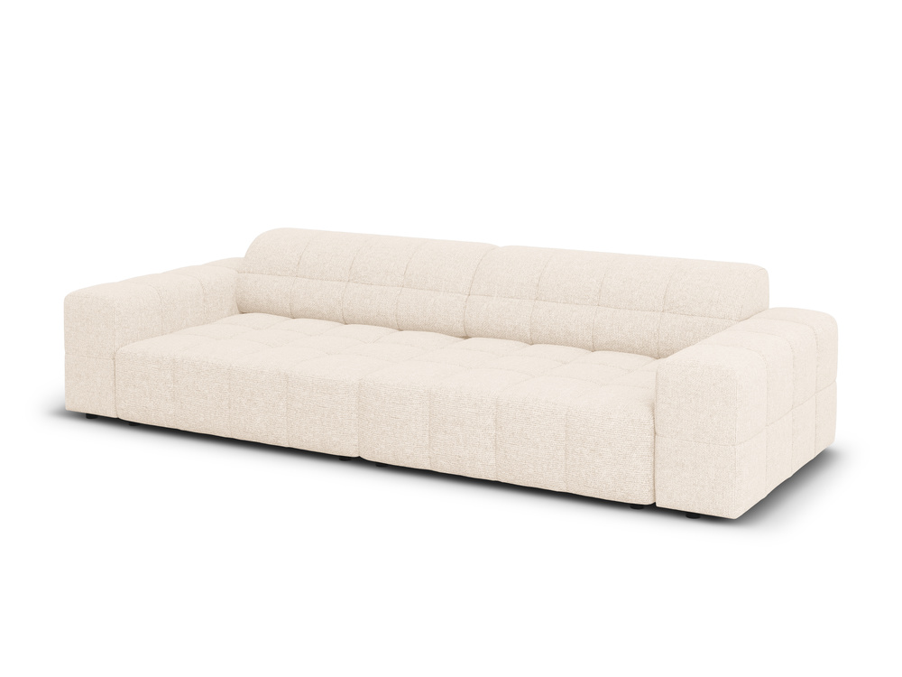 Cosmopolitan Design Sofa Chicago 4-Sitzer Chenille Haga Helles Beige