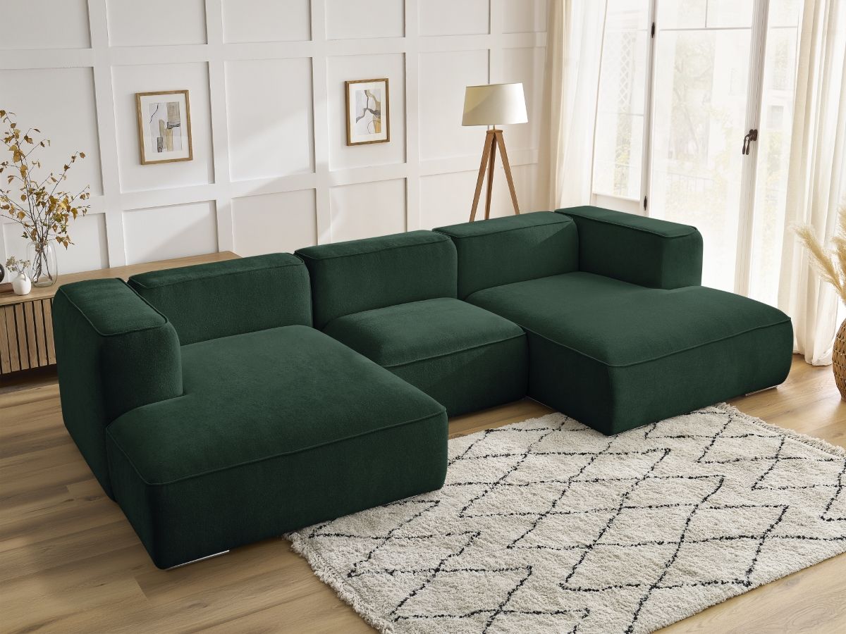 Bobochic Zephyr Wohnlandschaft Strukturstoff Grün