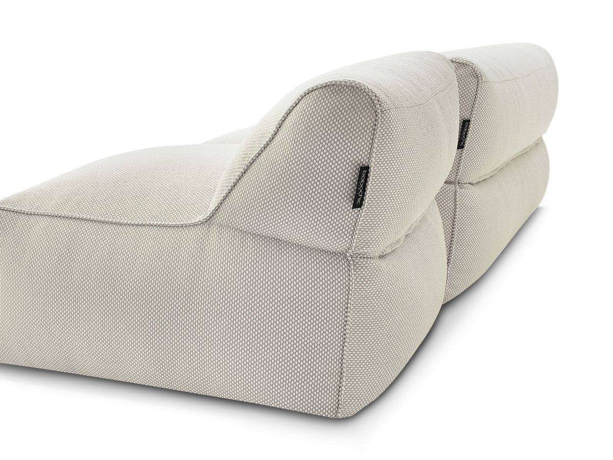 Bobochic Riviera Gartensofa 4-Sitzer Melange-Stoff Beige
