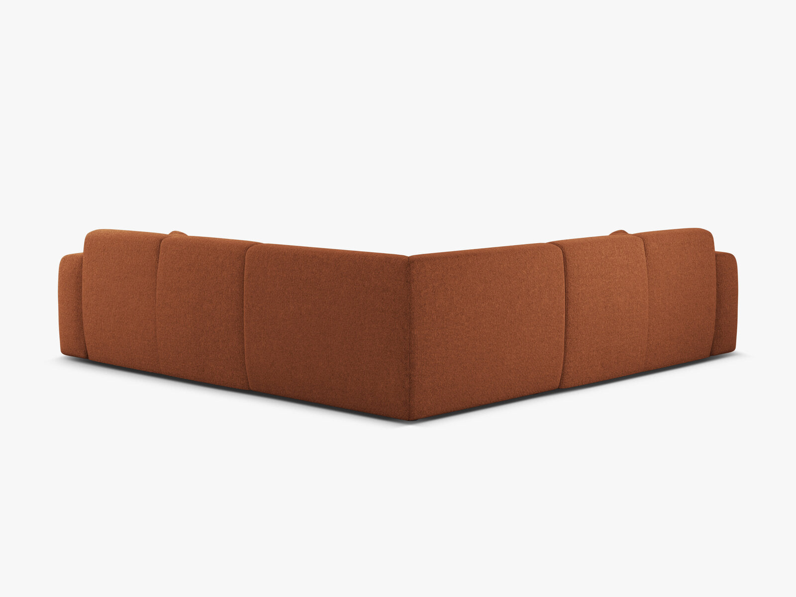 Micadoni Ecksofa Molino 5-Sitzer Chenille Eden Ziegel