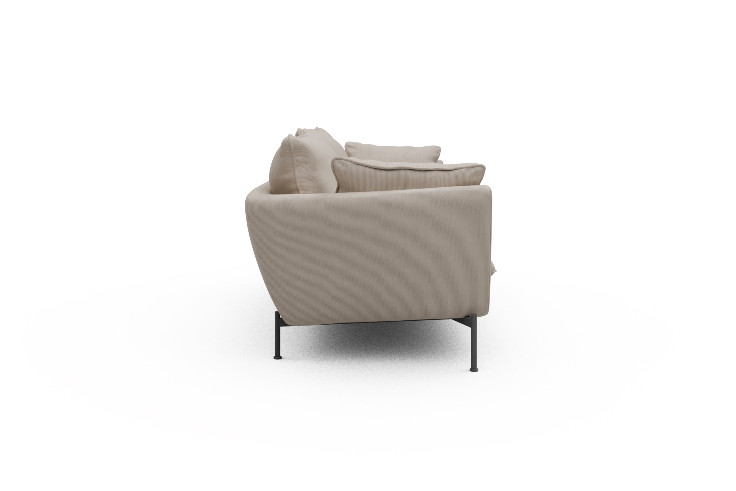 Sofa Anton PREMIUM 3-Sitzer Cordufine-Off-White