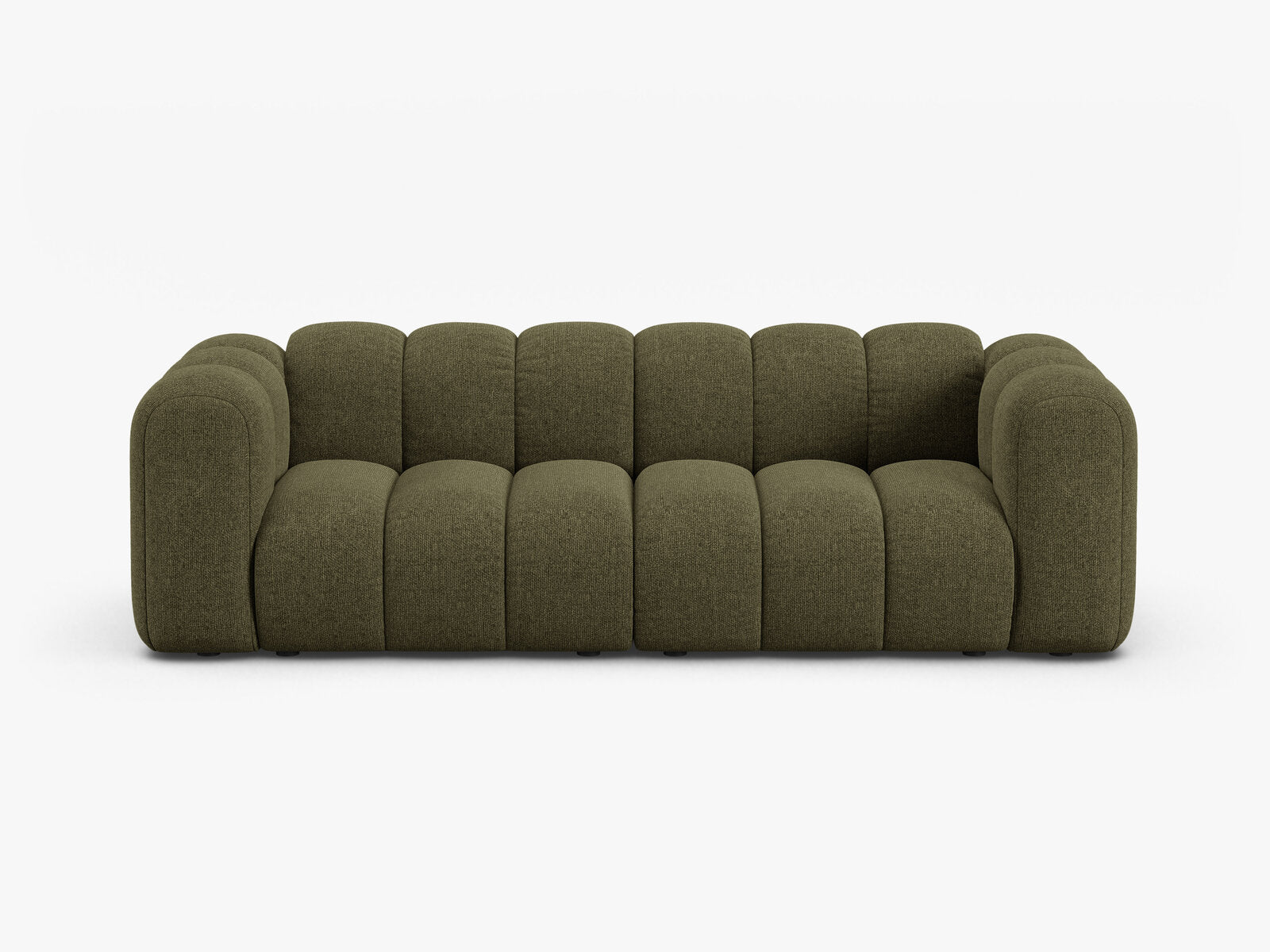 Micadoni Sofa Lupine 3-Sitzer Chenille Eden Grün